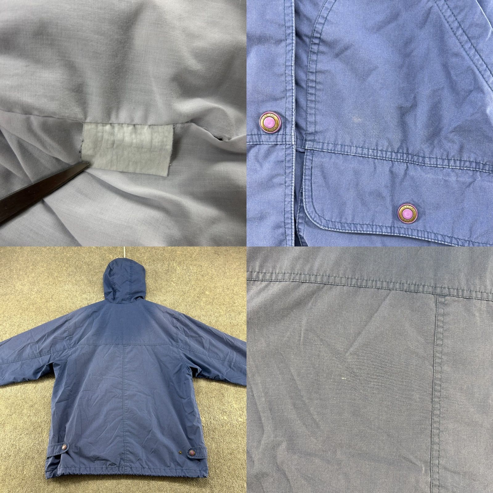 Vintage VINTAGE Pacific Trail Jacket Mens M Blue Hooded Full Zip Snap Sun Faded 80s 90s Size US M / EU 48-50 / 2 - 8 Thumbnail