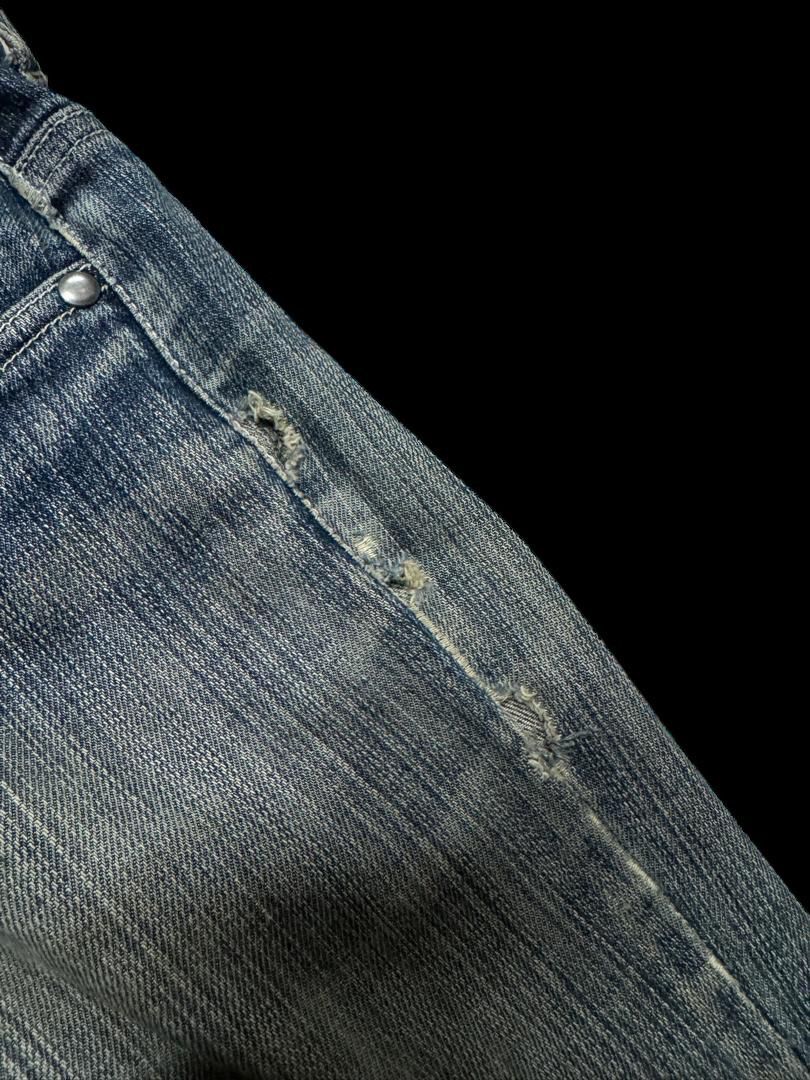 Japanese Brand INSANE 90s Japanese Theoria Bell Bottom Rusty Distress Hard Size US 30 / EU 46 - 7 Thumbnail