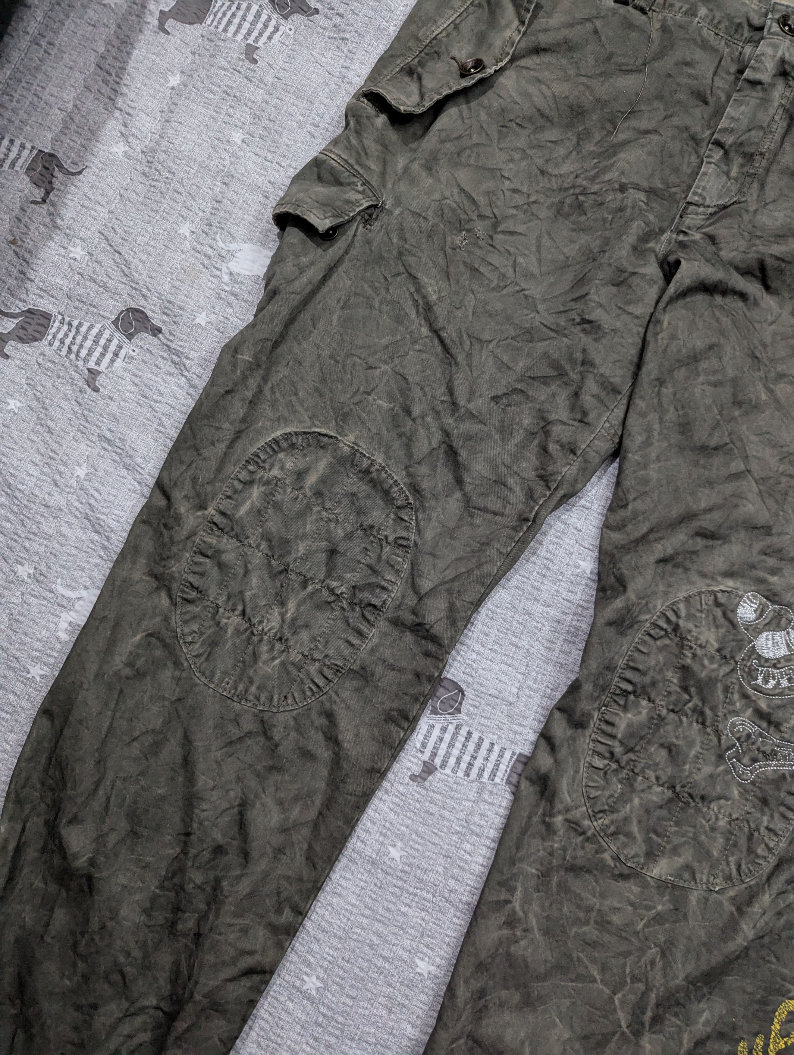 Christian Audigier × Ed Hardy Ed Hardy cargo zip baggy wide pants Size US 38 / EU 54 - 4 Thumbnail
