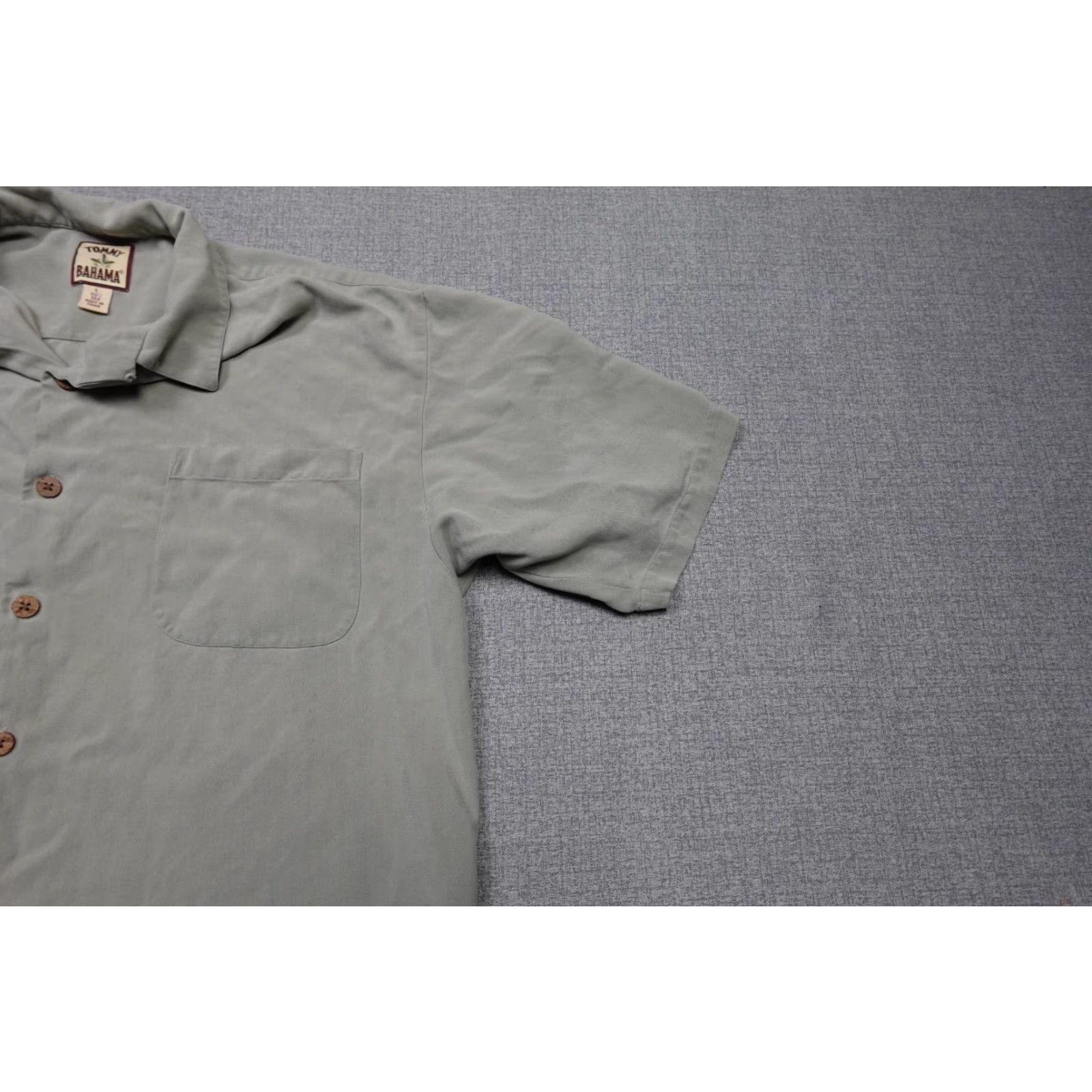 Tommy Bahama Tommy Bahama Shirt Mens XL Beige Button-Up Silk Flower Casual Size US XL / EU 56 / 4 - 2 Thumbnail
