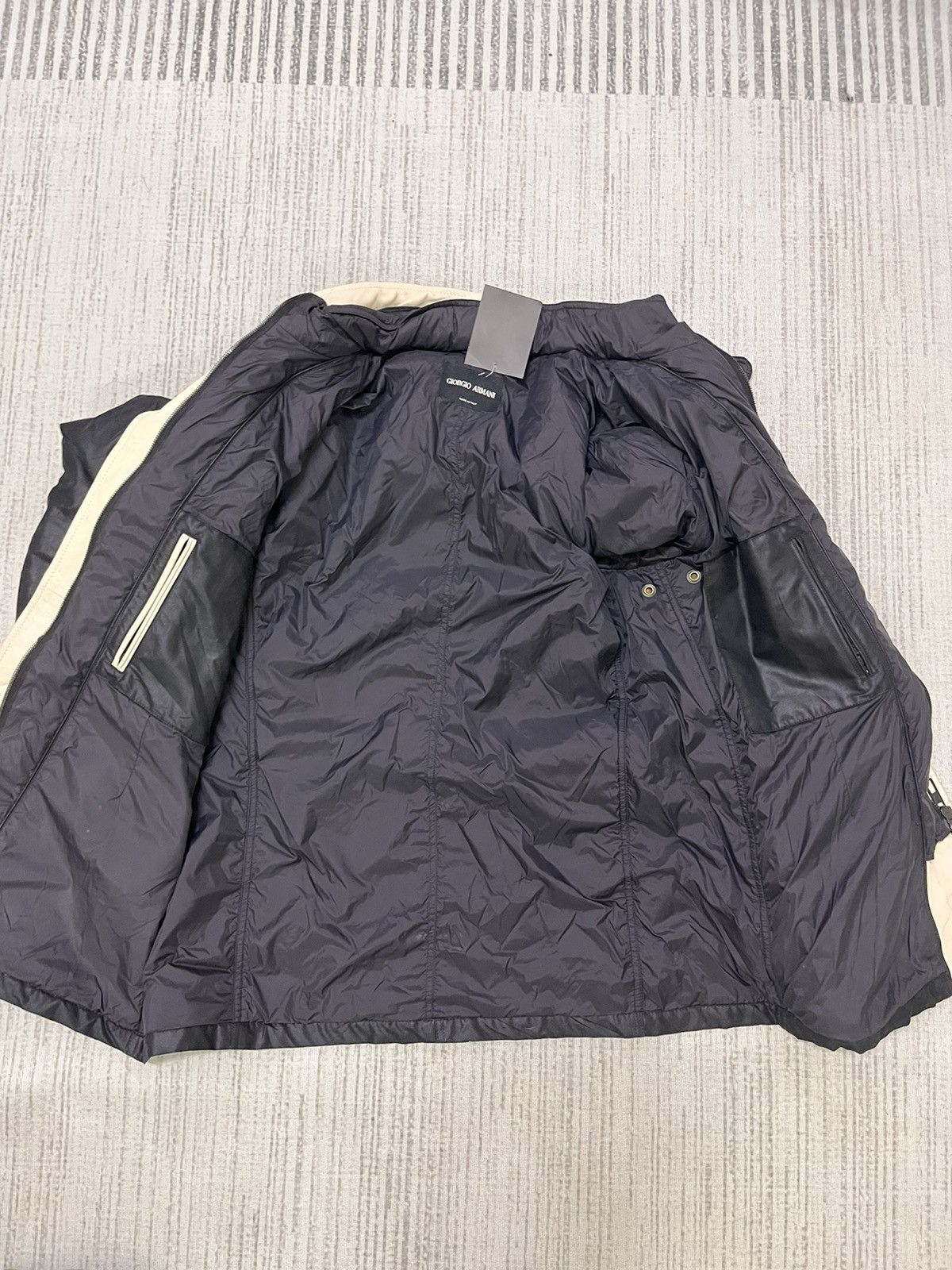 Emporio Armani × Giorgio Armani Lampo zip Giorgio armani leather jacket Size US L / EU 52-54 / 3 - 15 Thumbnail