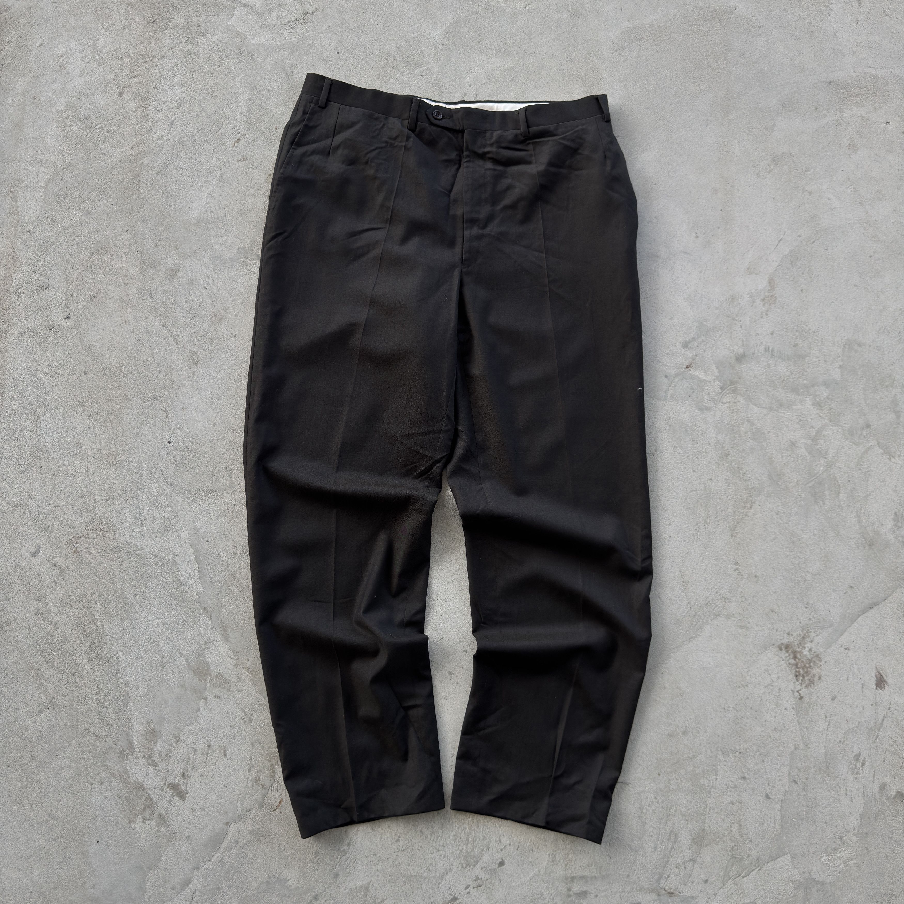 Canali Canali Proposta Pure Wool Black Trousers Pants 56 Size US 34 / EU 50 - 1 Thumbnail
