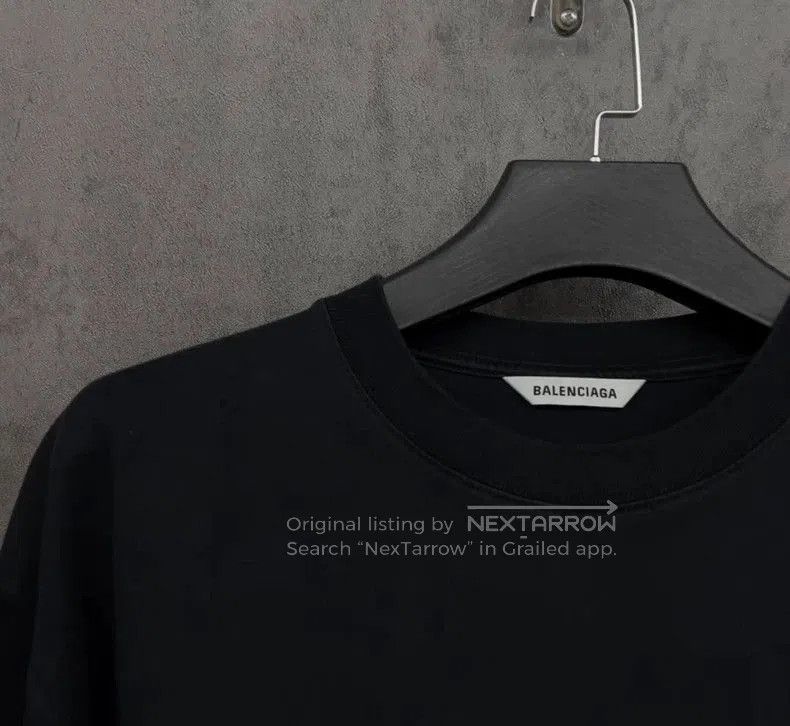 Balenciaga Balenciaga Embroidered Logo Short Sleeve Tee. Size US M / EU 48-50 / 2 - 3 Thumbnail
