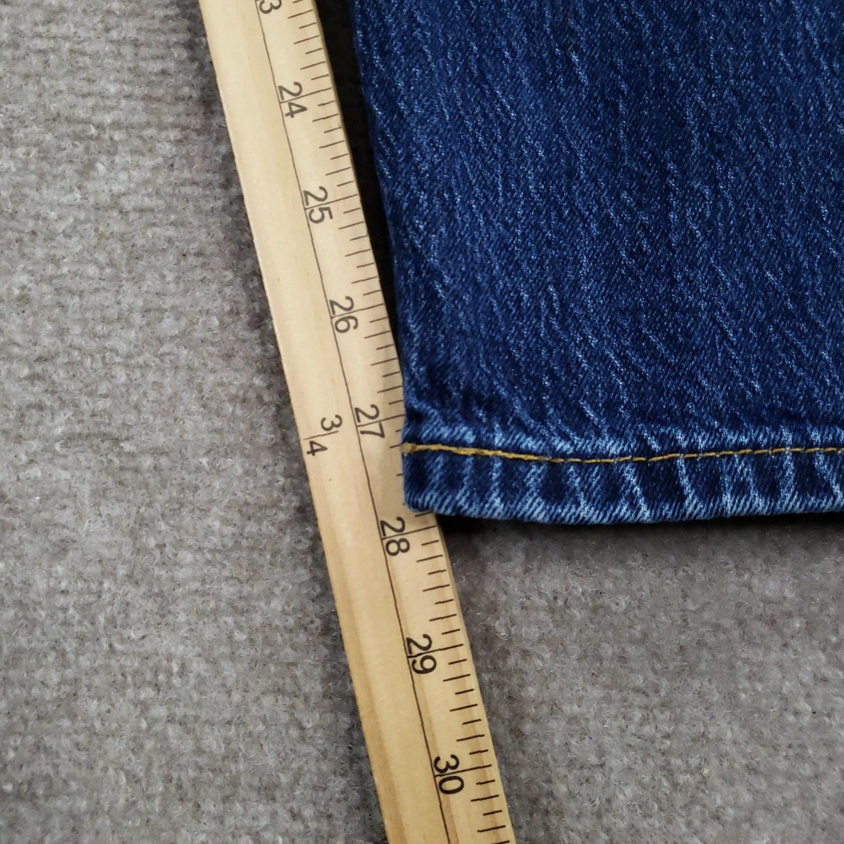Levi's Levi's 502 Jeans Mens Tapered Fit Blue Denim Stretch Casual Size US 38 / EU 54 - 3 Thumbnail