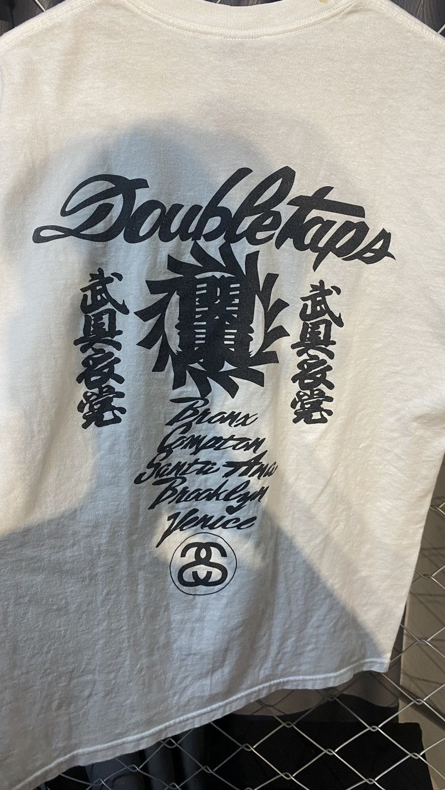 Stussy × Vintage VINTAGE y2k STUSSY X WTAPS WORLD TOUR TSHIRT WHITE Size US M / EU 48-50 / 2 - 3 Thumbnail