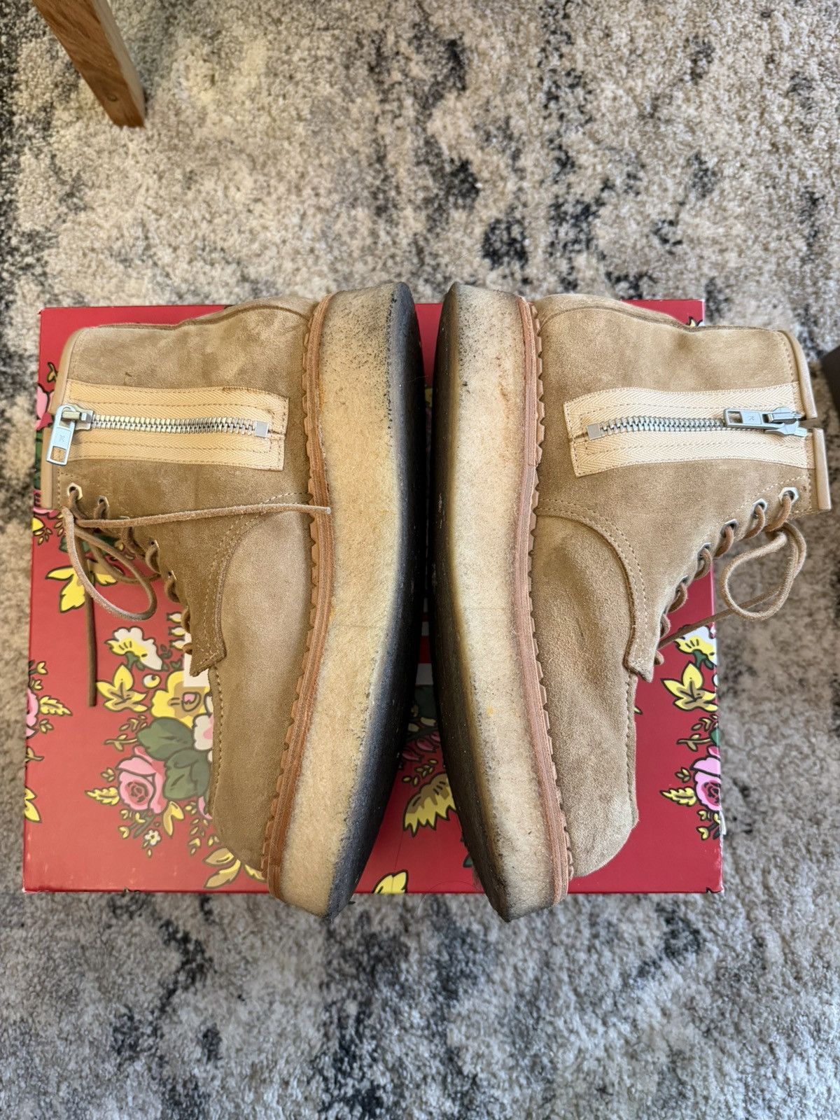 Kenzo Kenzo Yama Lace-Up Ankle Boots Camel Size US 7 / EU 40 - 5 Thumbnail