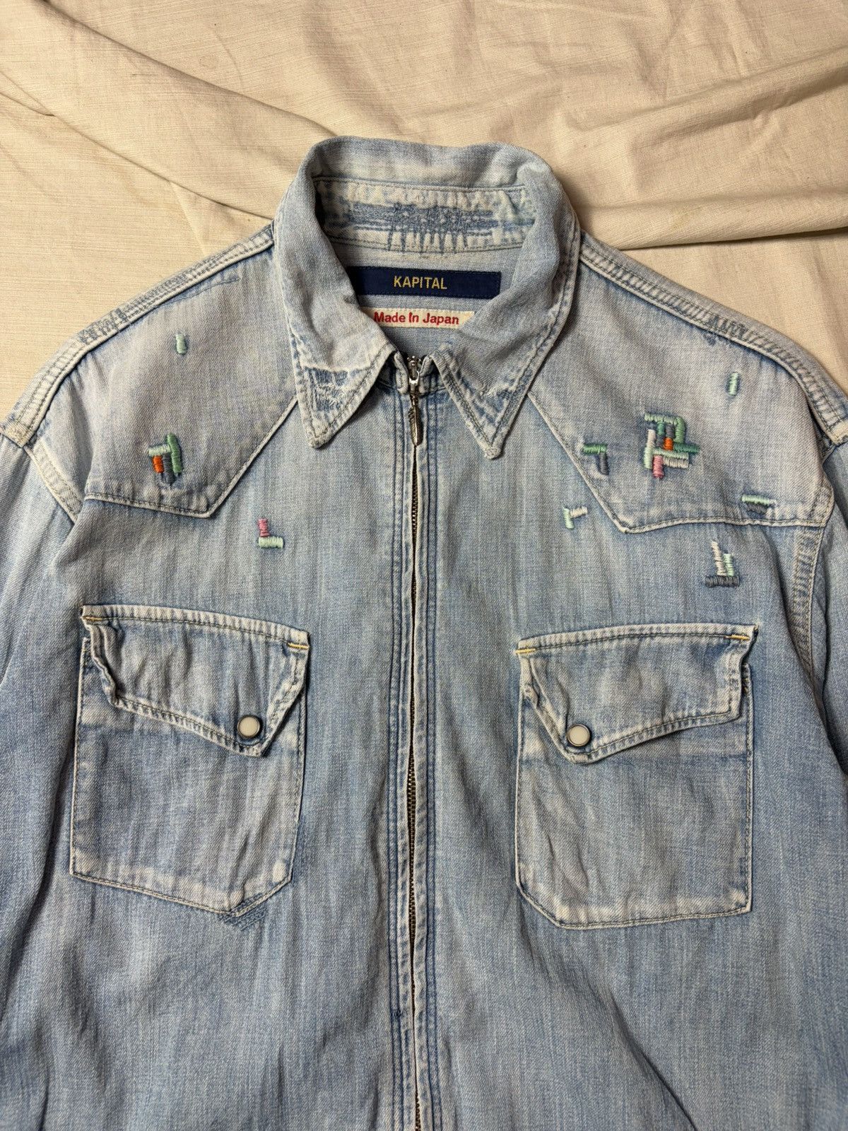 Kapital Kapital Outerwear Denim Jacket Silver Pendant Size US L / EU 52-54 / 3 - 2 Thumbnail