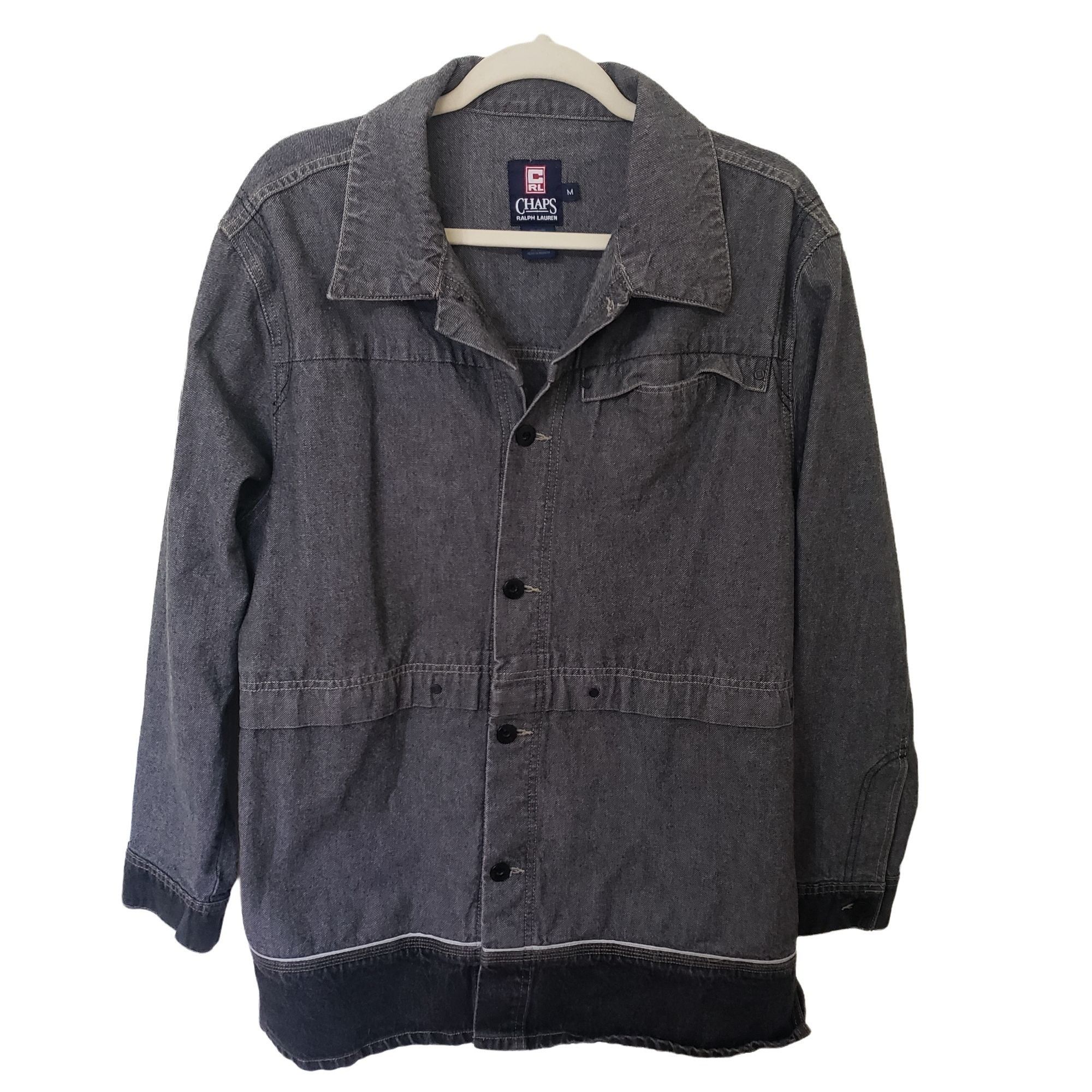 Ralph Lauren Chaps Ralph Lauren Denim Jacket Mens Medium Black Coat Size US M / EU 48-50 / 2 - 3 Thumbnail