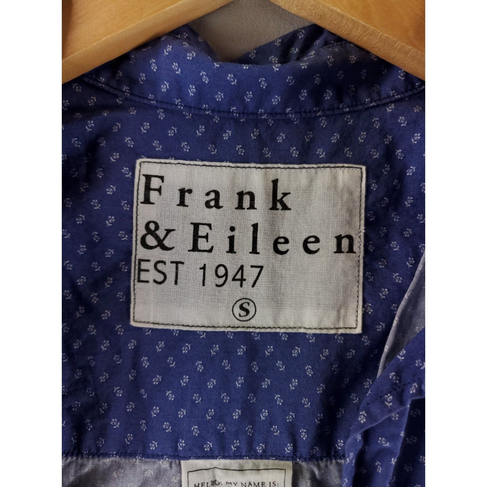 Frank & Eileen Frank & Eileen Joedy Button Up Shirt Blue Flowers Long Sleeve Womens S Size S / US 4 / IT 40 - 3 Thumbnail