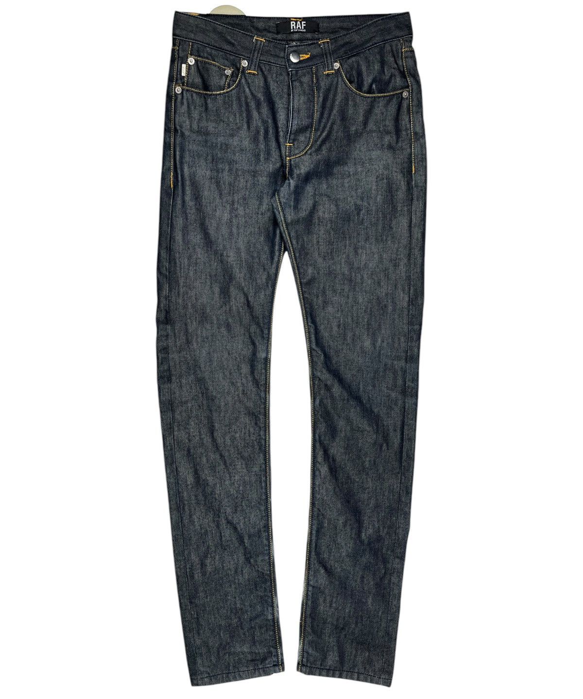 Raf Simons Raf By Raf Simons Curved Leg Indigo Patch Denim Jeans Size US 28 / EU 44 - 1 Thumbnail