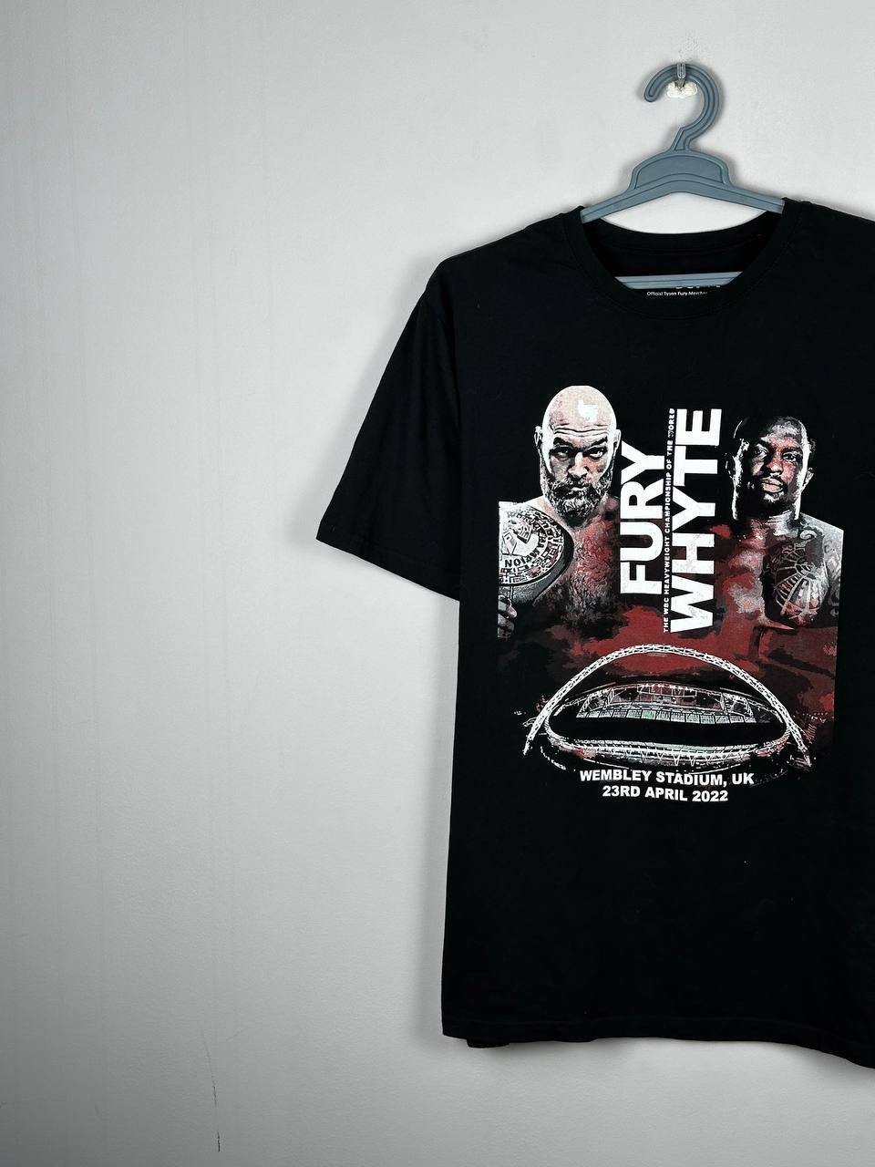 Vintage Tyson Fury Dillian Whyte Boxing UK Promo T Shirt Size US XL / EU 56 / 4 - 2 Thumbnail
