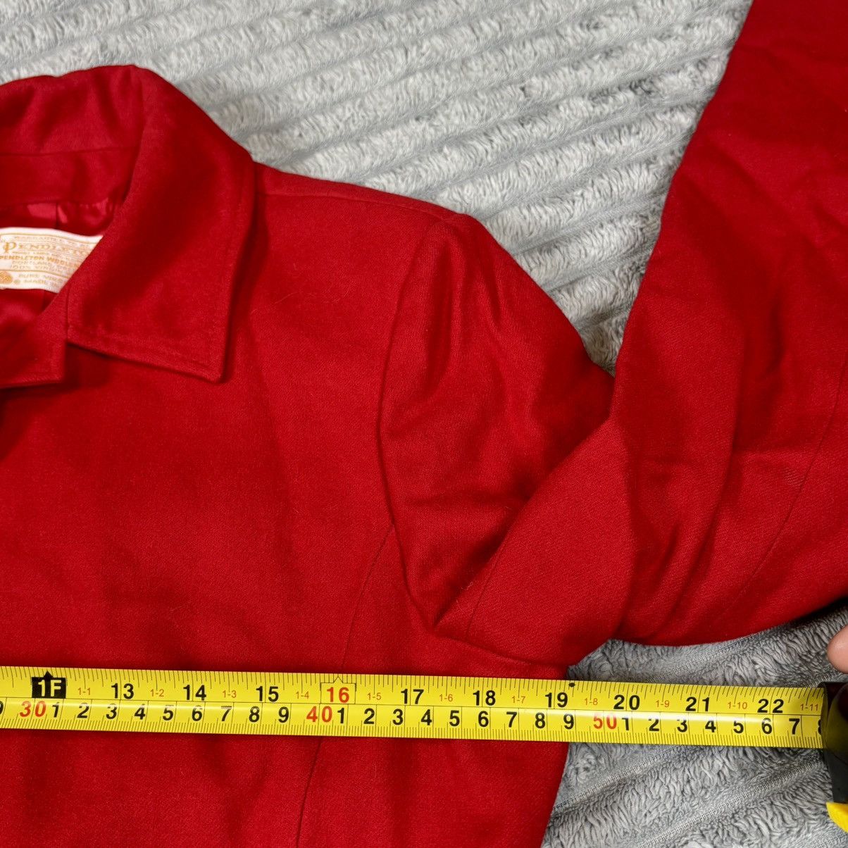 Pendleton VTG Pendleton Classic Red Blazer Jacket 100% Virgin Wool USA Size ONE SIZE - 7 Thumbnail
