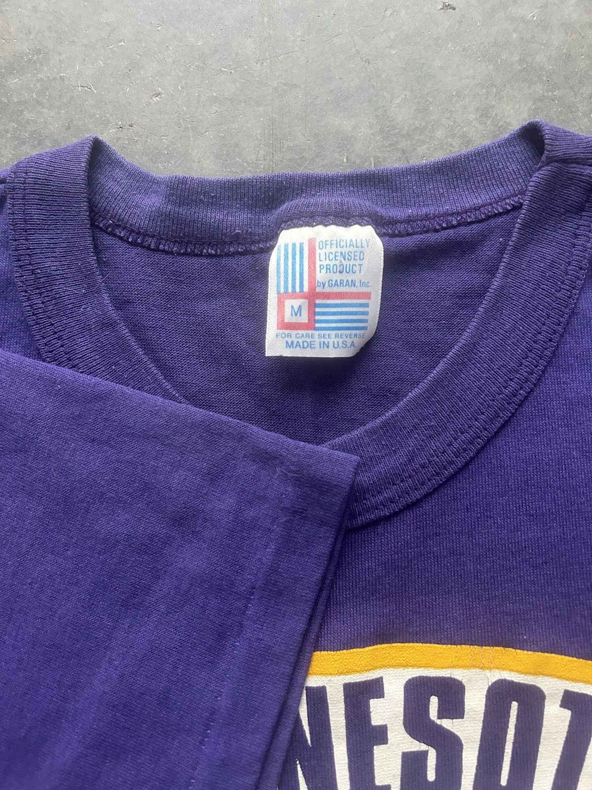 NFL × Vintage Vintage 90s Minnesota Vikings Graphic Tee Size US M / EU 48-50 / 2 - 3 Thumbnail