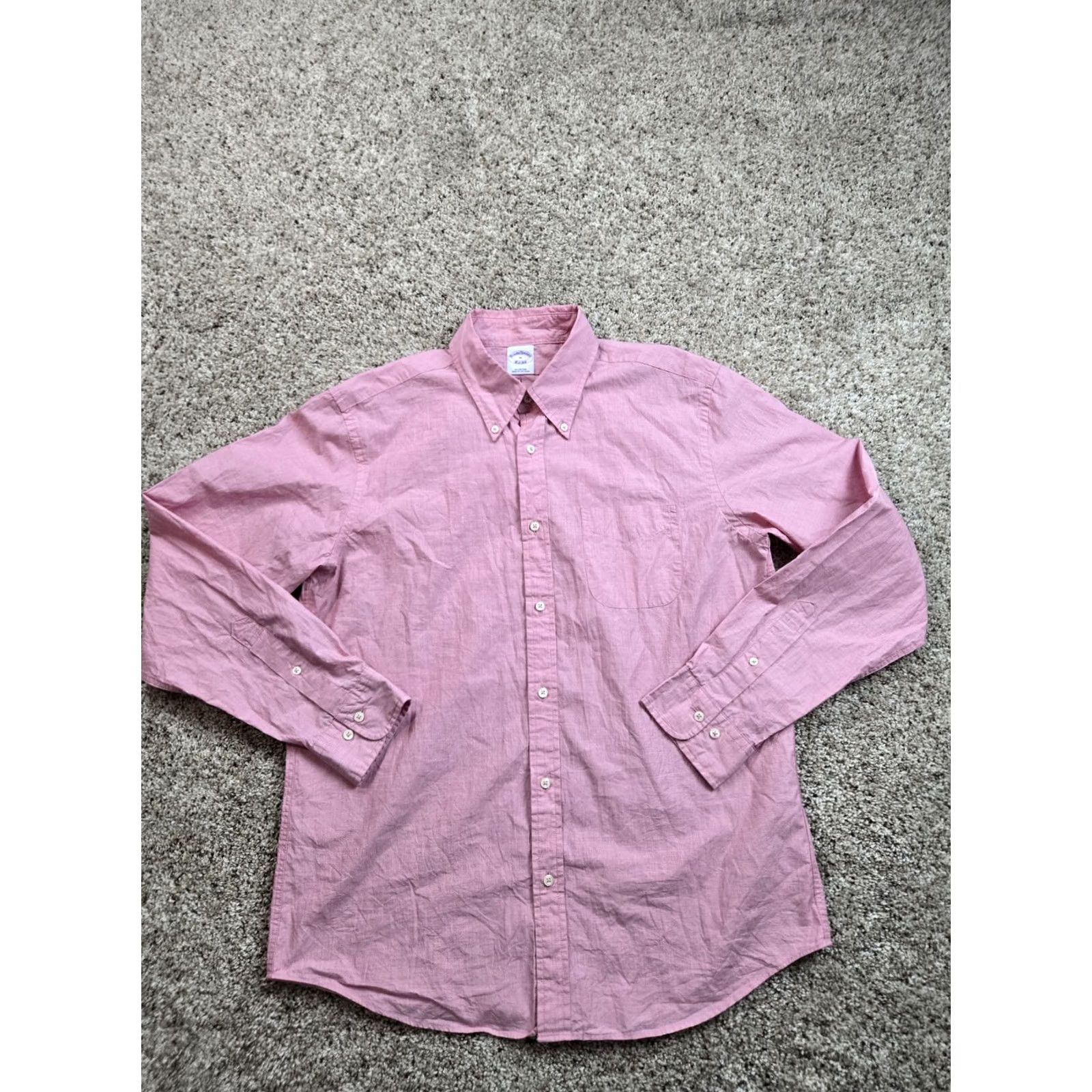 Brooks Brothers Brooks Brothers Shirt Mens Medium Red Cotton Button Down Long Sleeve Casual Size US M / EU 48-50 / 2 - 2 Thumbnail
