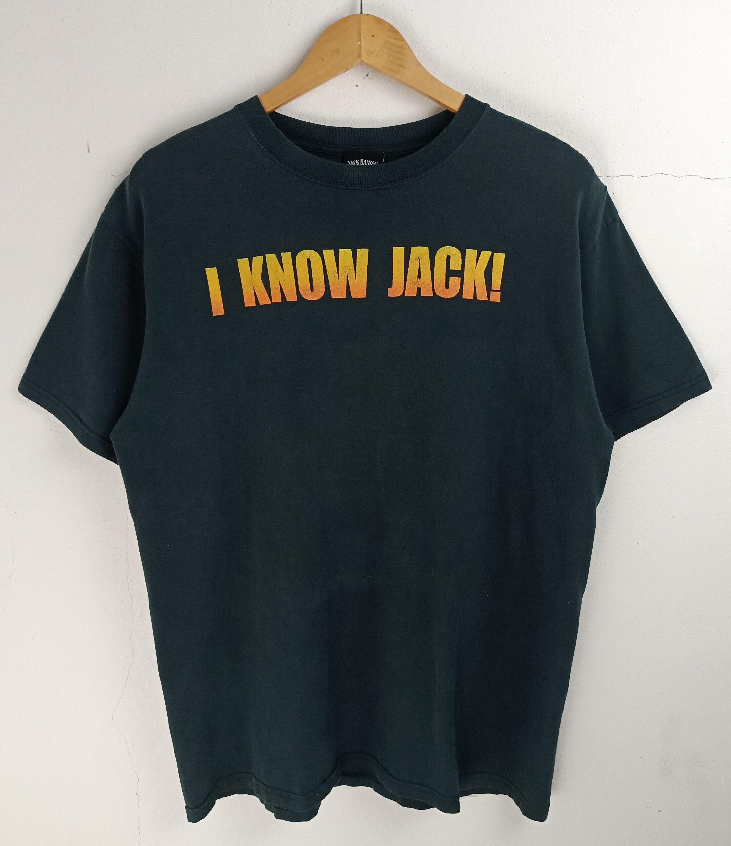 Vintage VINTAGE 2000s I KNOW JACK! JACK DANIELS WHISKEY Ts VERY RARE Size US L / EU 52-54 / 3 - 3 Thumbnail
