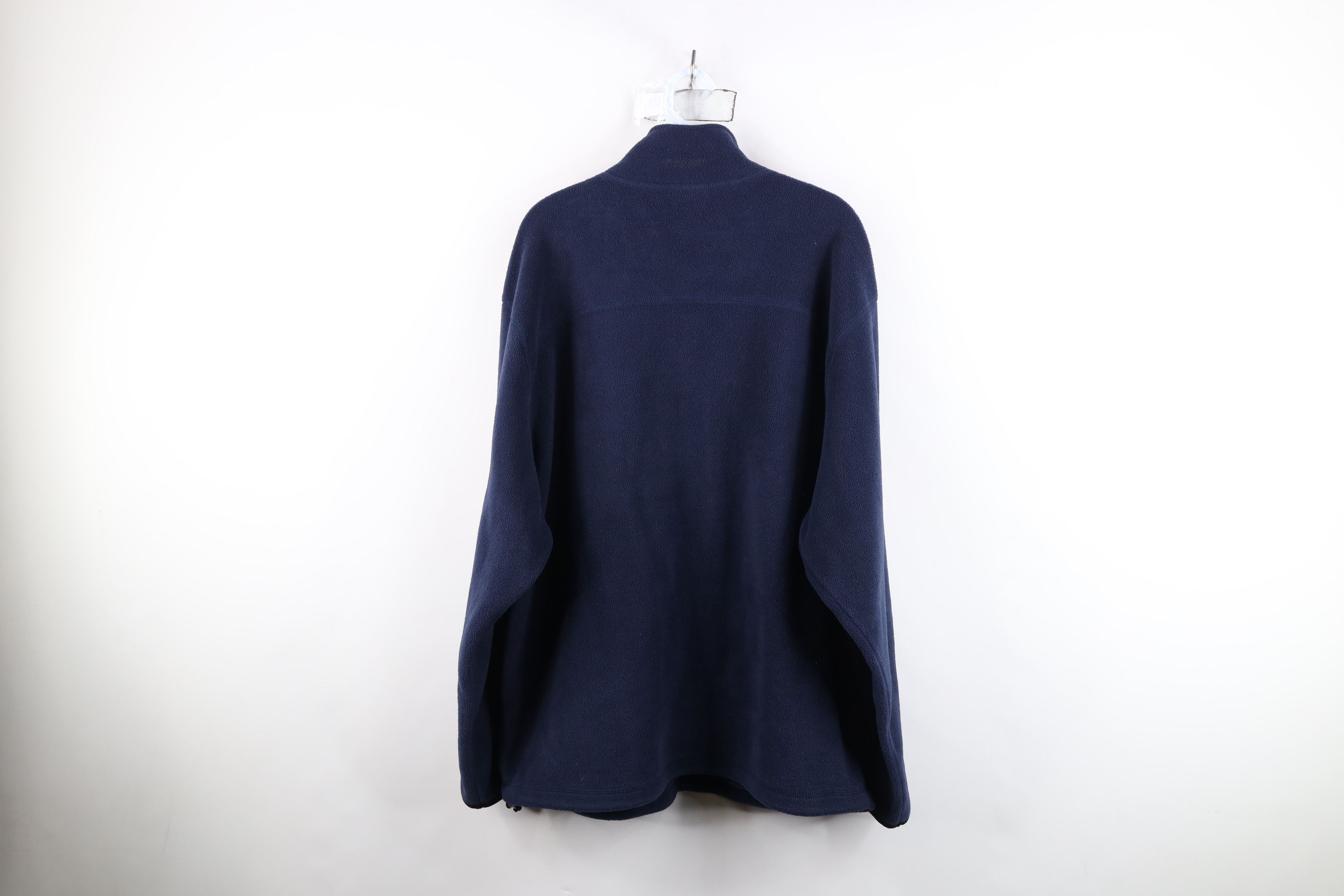 Reebok Vintage 90s Y2K Reebok Logo Fleece Full Zip Jacket Blue Size US L / EU 52-54 / 3 - 13 Thumbnail