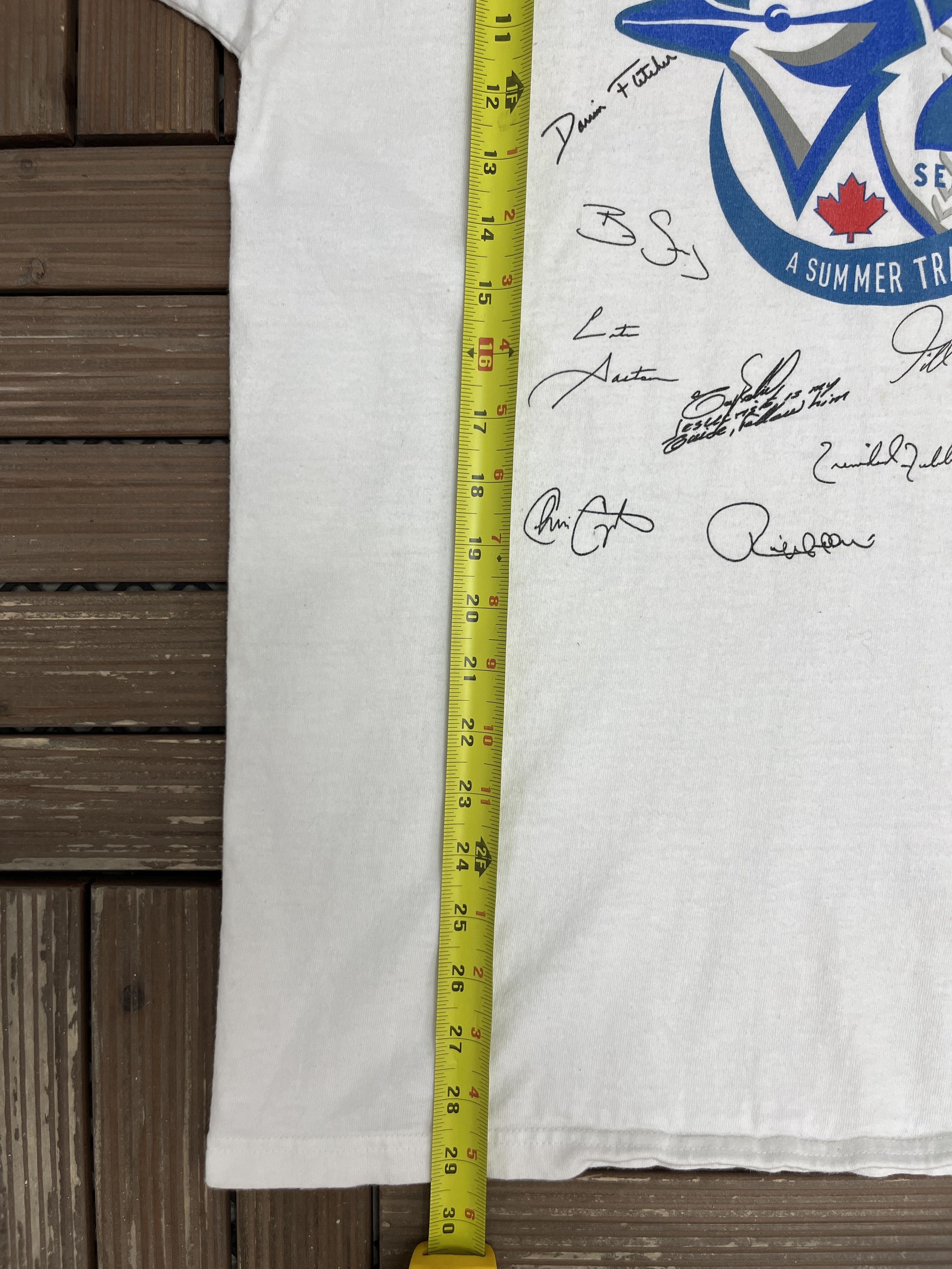 Vintage Toronto Blue Jays 25th Season Vintage White T-Shirt Tee Size US XL / EU 56 / 4 - 7 Thumbnail