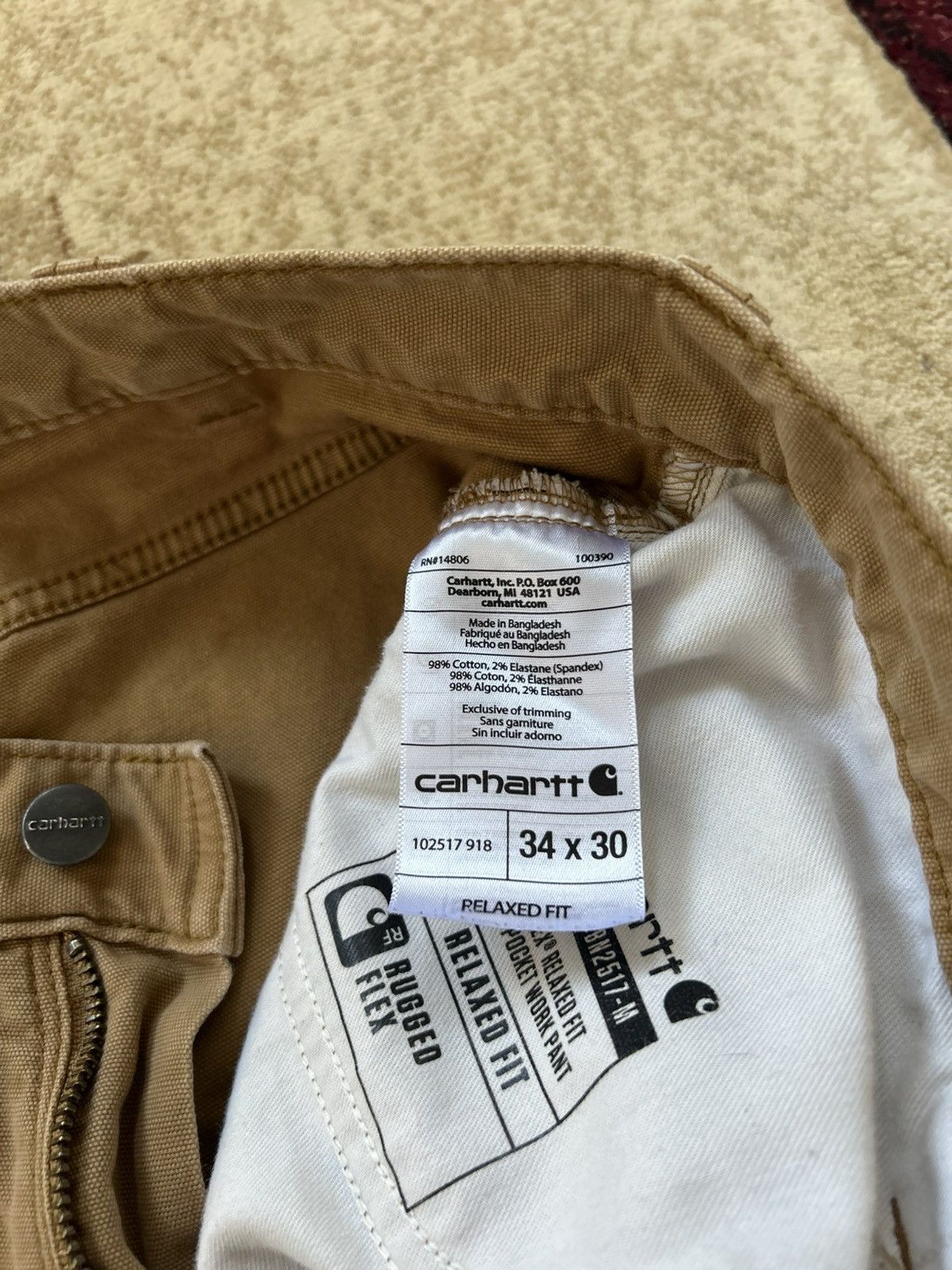 Carhartt Carhartt Tan Utility Carpenter Pants Size US 34 / EU 50 - 12 Thumbnail