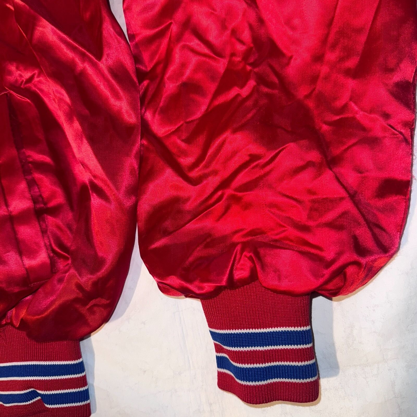 Other Vintage Nabisco Ritz Crackers Jukebox Red Satin Bomber Jacke Size US M / EU 48-50 / 2 - 5 Thumbnail