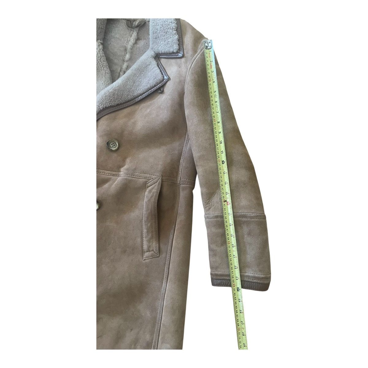 Other Vtg 70s Men's Shearling Double Breasted Coat Lapel Collar Size US M / EU 48-50 / 2 - 10 Thumbnail