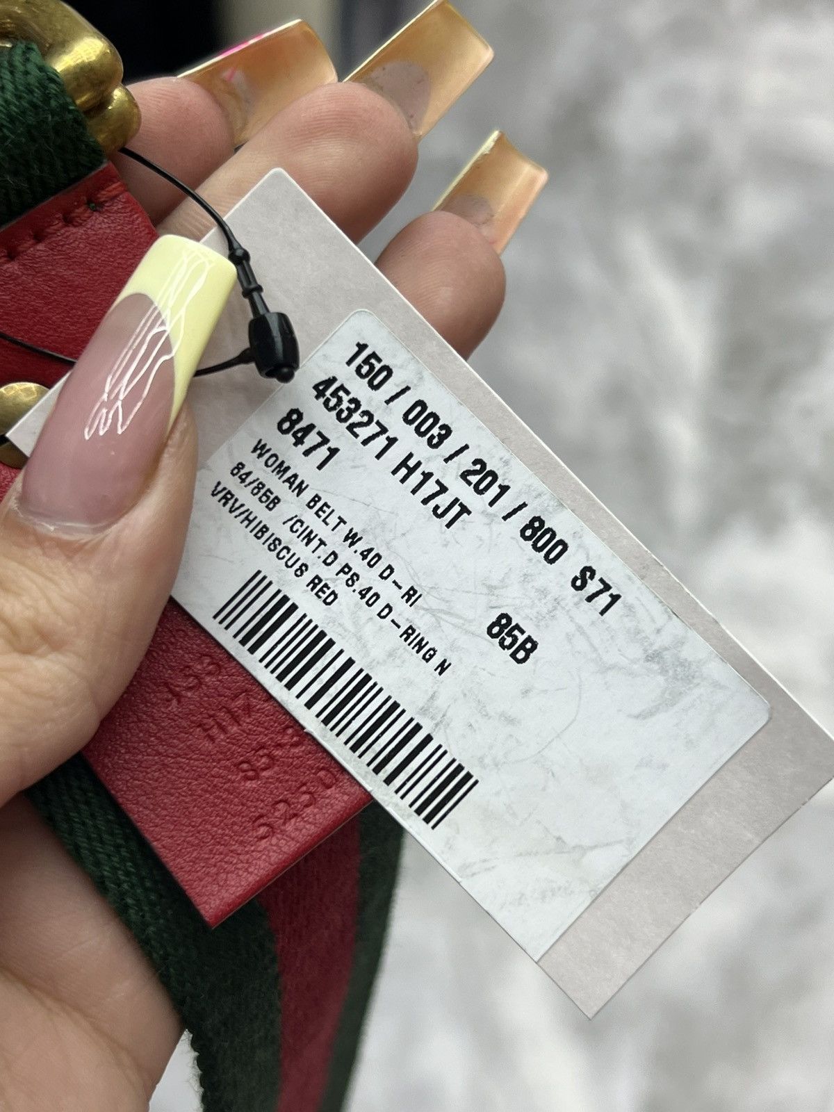 Gucci Gucci Web Feline D Ring Belt Size ONE SIZE - 12 Thumbnail