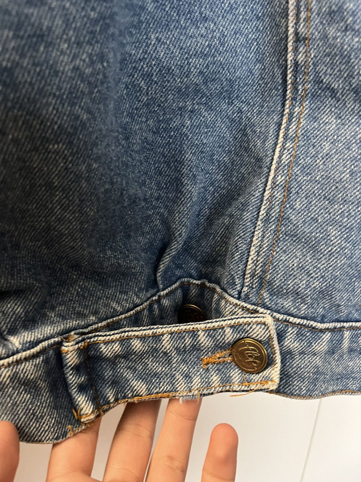 Vintage 🔥VINTAGE 1990S DENIM JACKET MADE IN ITALY Size US L / EU 52-54 / 3 - 8 Thumbnail