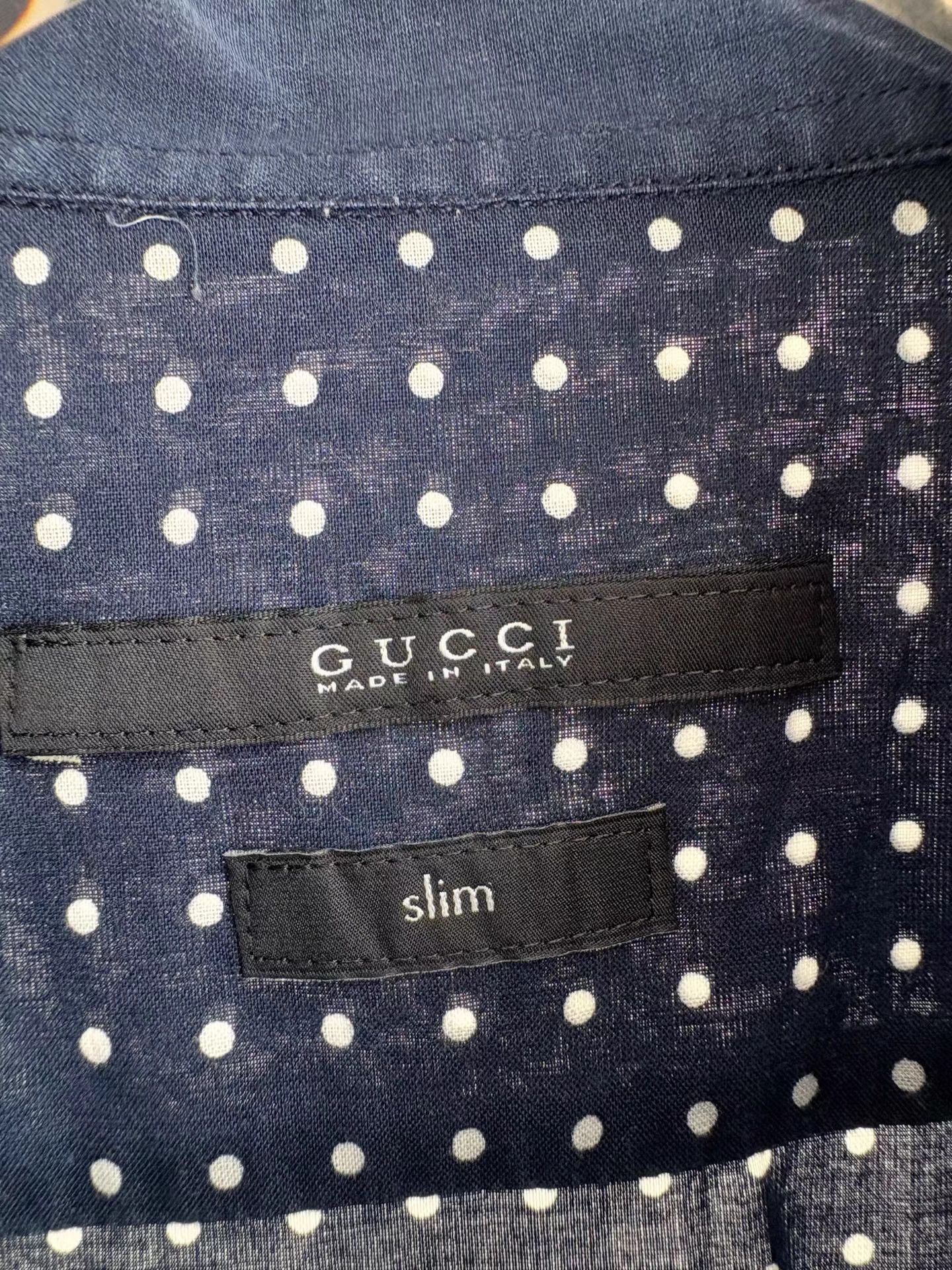 Gucci GUCCI Spotted Long Sleeve Shirt Size US XXS / EU 40 - 4 Thumbnail