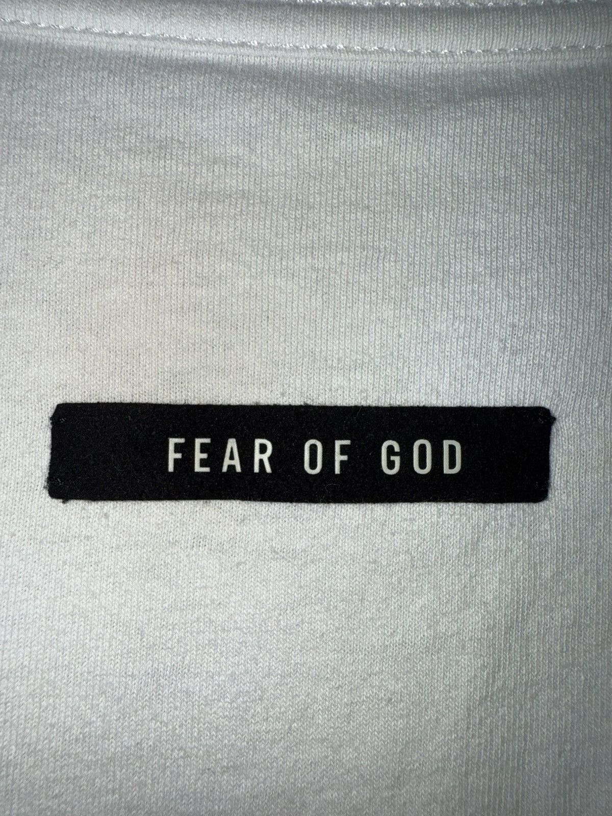Fear of God Fear of God FG Logo T-Shirt White Oversized S Size US S / EU 44-46 / 1 - 6 Thumbnail