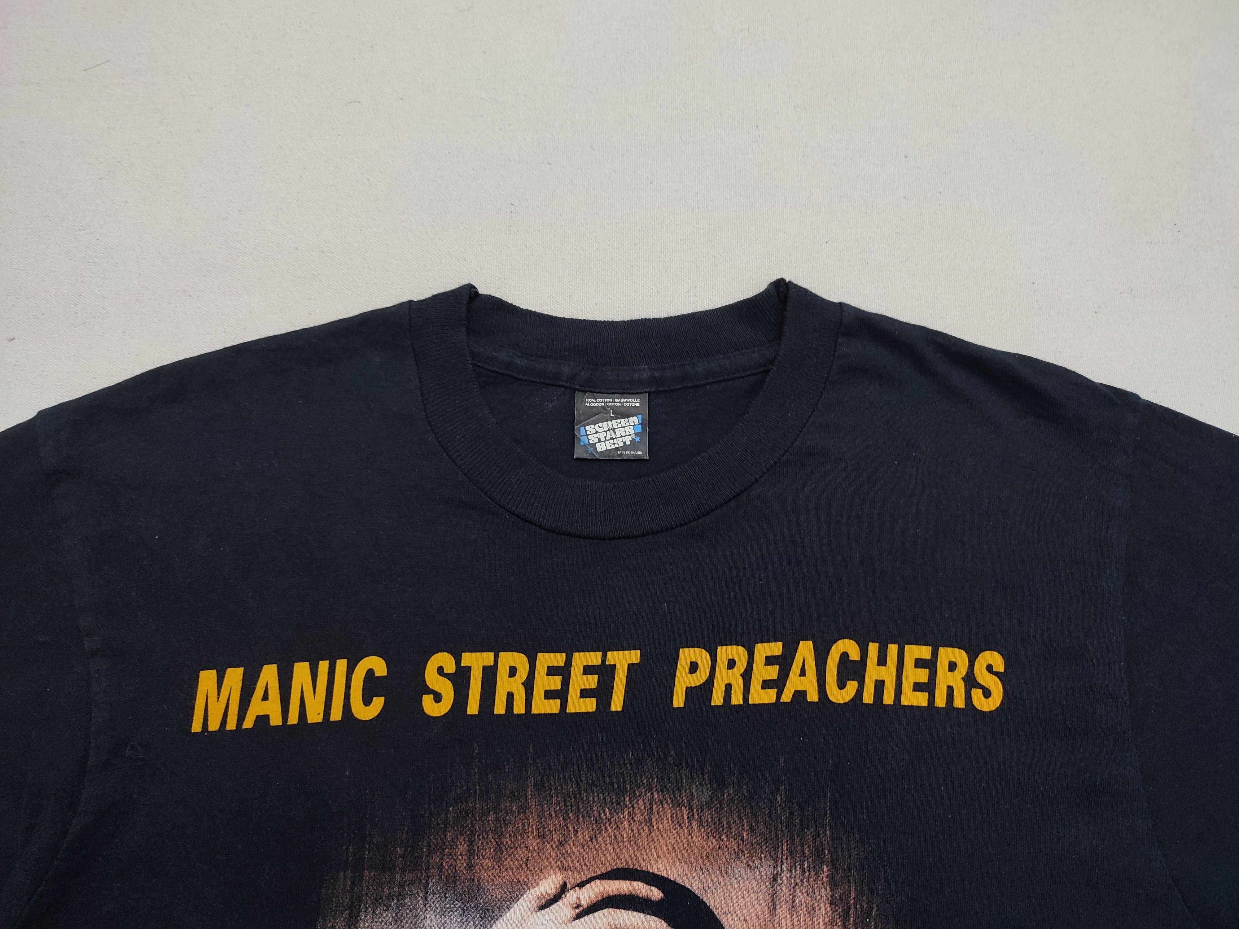Vintage Nearly Deadstock 1990s Manic Street Preachers Promo Tee Size US L / EU 52-54 / 3 - 13 Thumbnail
