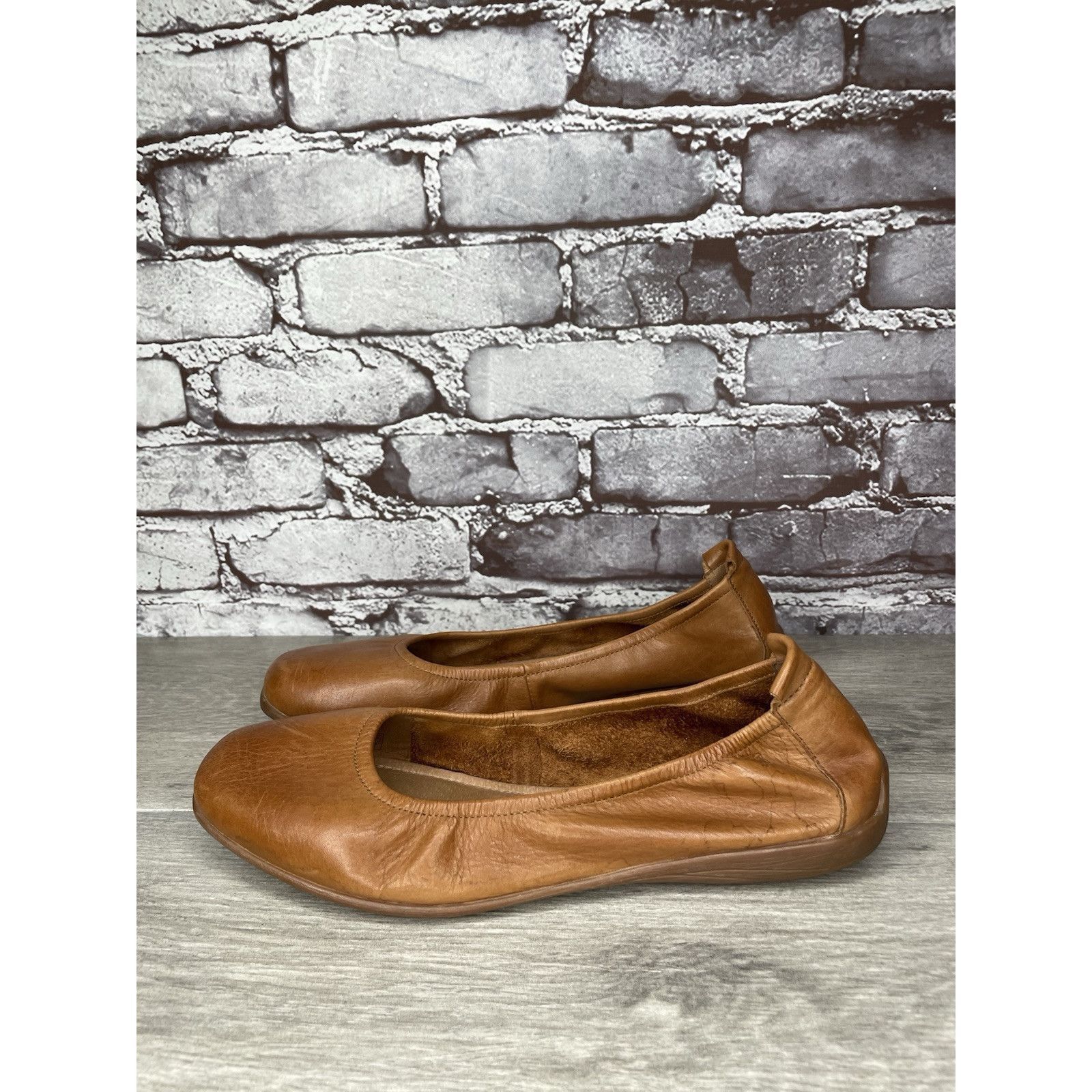 JOSEF SEIBAL Josef Seibel Fenja Brown Leather Ballerina Ballet Flats Wome Size US 9.5 / IT 39.5 - 1 Thumbnail