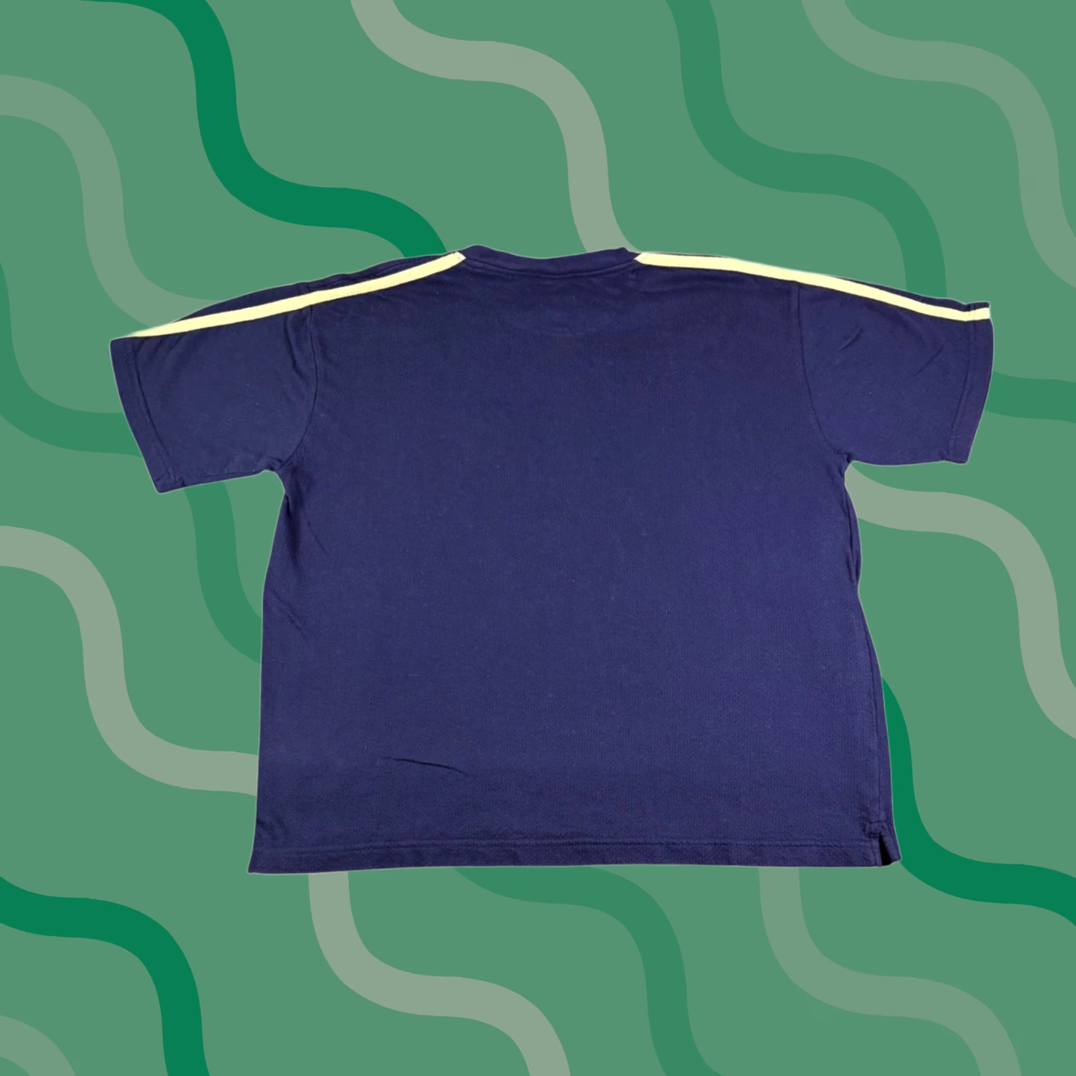 Vintage Red Oak Notre Dame Fighting Irish T-Shirt Mens Large Navy Blue Waffle Knit NWT Size US L / EU 52-54 / 3 - 1 Thumbnail
