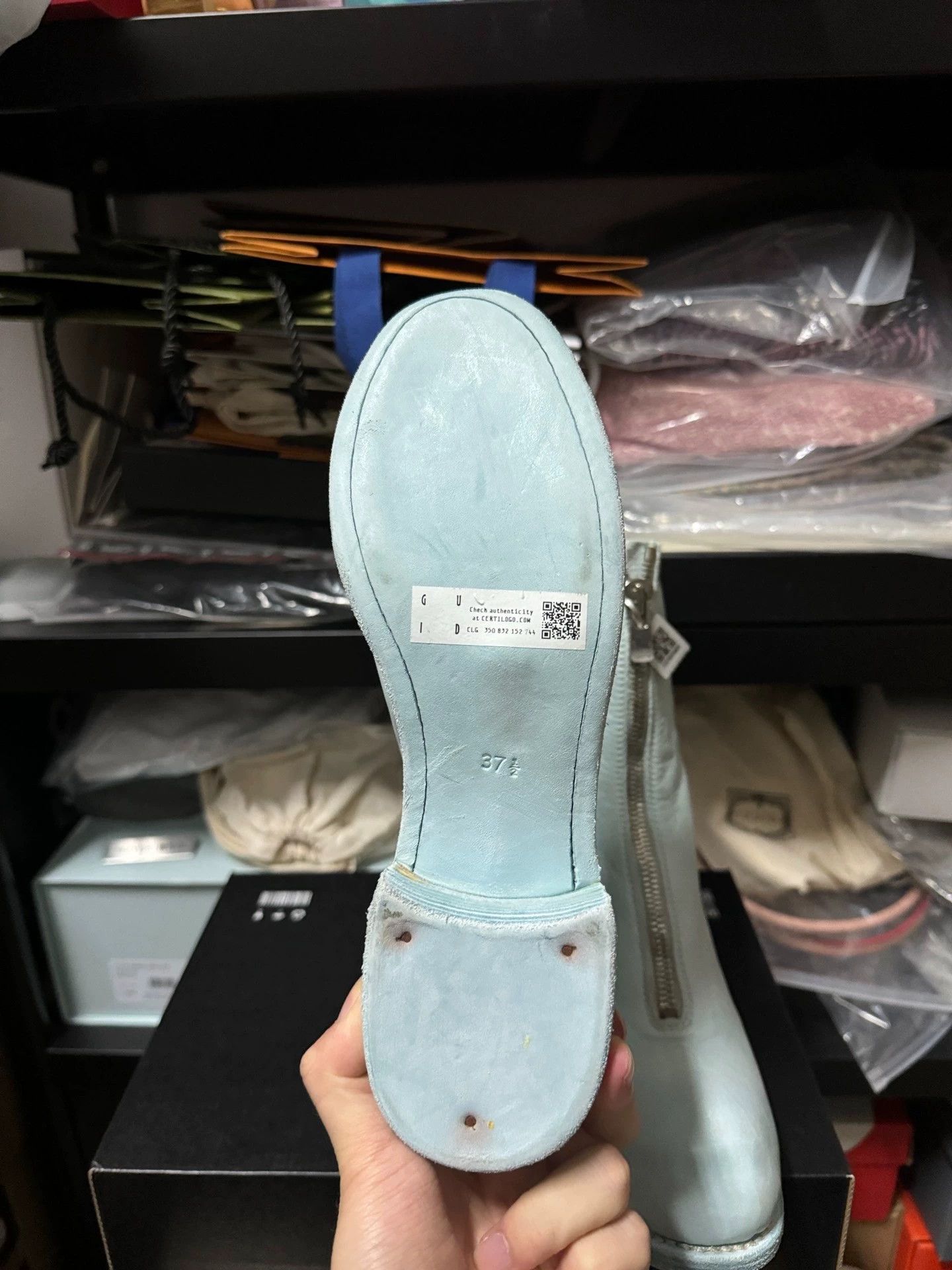 Guidi Guidi PL2 baby blue leather boots 37.5 Size US 7 / IT 37 - 8 Thumbnail