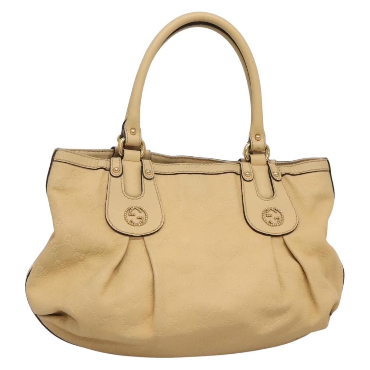 Gucci GUCCI GG Canvas Guccissima Tote Bag Leather Beige Gold Size ONE SIZE - 1 Thumbnail