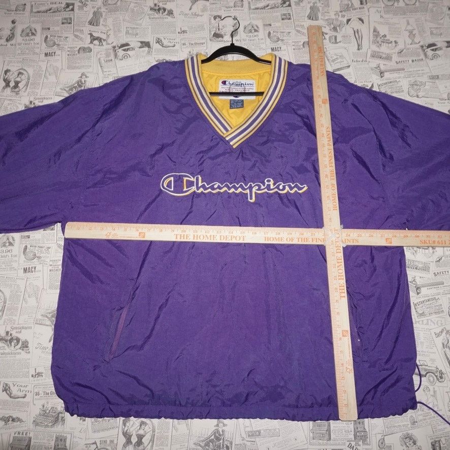 Champion XXL - Vintage Y2K champion embroider pullover windbreaker Size US XXL / EU 58 / 5 - 4 Thumbnail