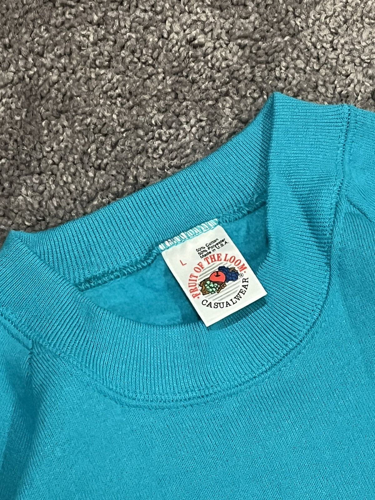 Fruit Of The Loom × Vintage Vintage 90s Fruit of the loom Crewneck Size US XL / EU 56 / 4 - 2 Thumbnail