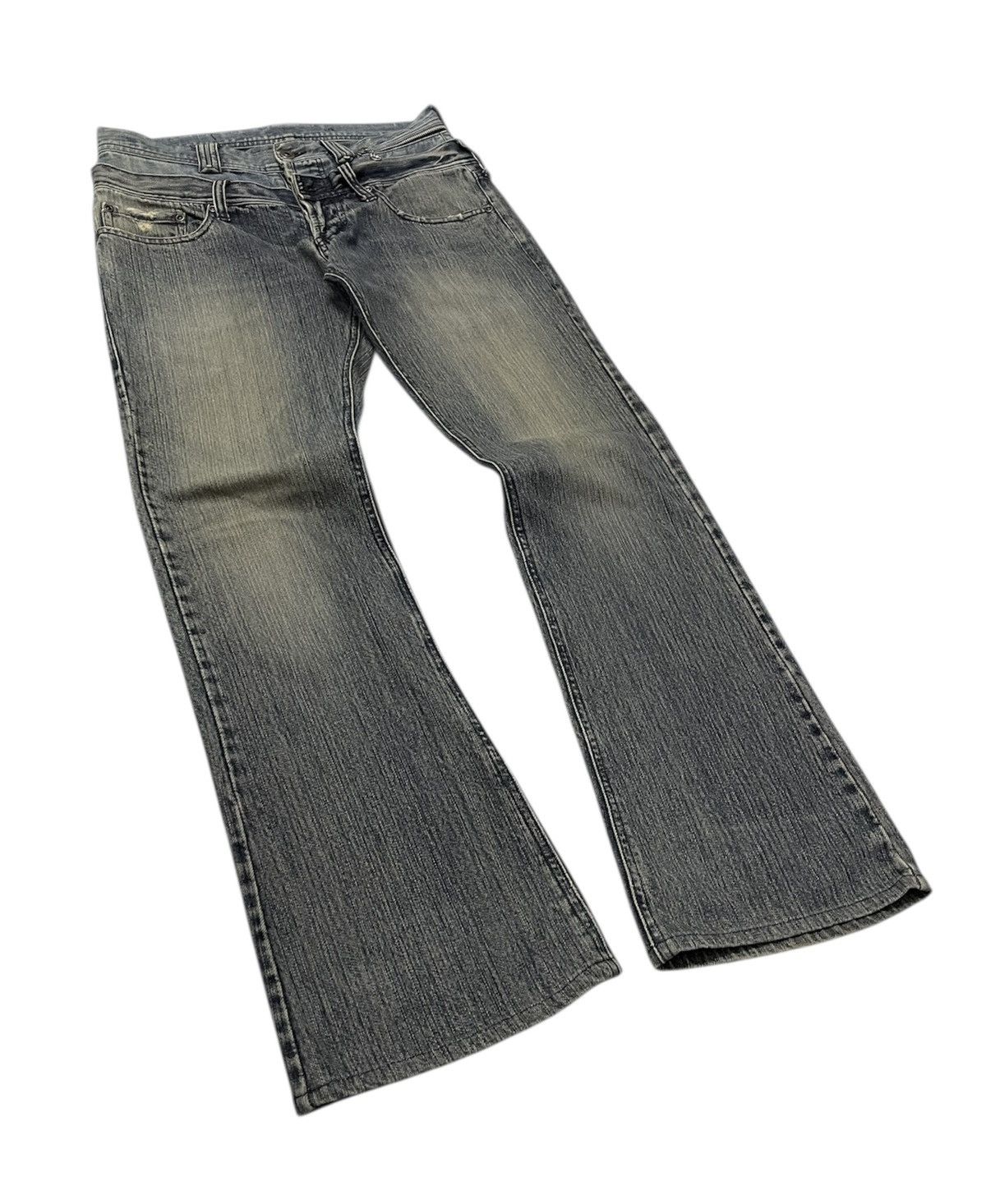 PPFM Difference Rupert Double Waist Flare Jeans Size US 30 / EU 46 - 2 Thumbnail