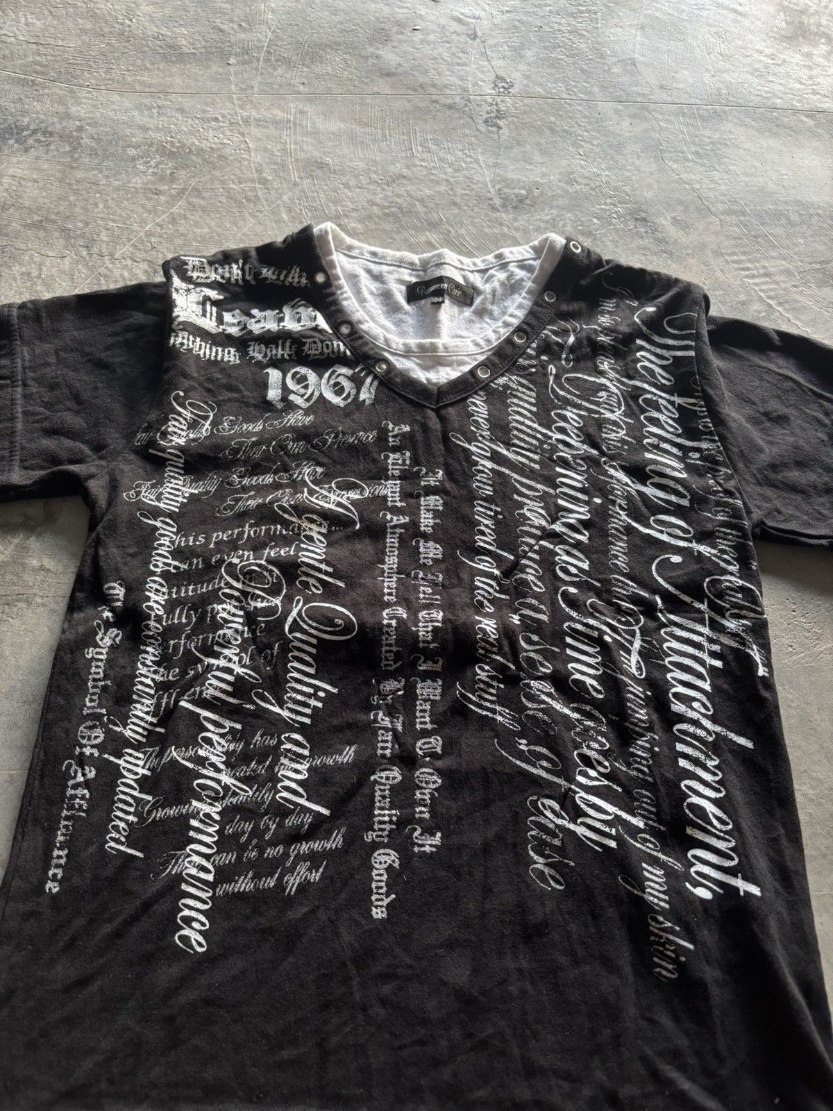 20471120 × If Six Was Nine × Le Grande Bleu (L.G.B.) y2k beaumont carr poem overprint layered style i6w9 LGB Size US M / EU 48-50 / 2 - 2 Thumbnail