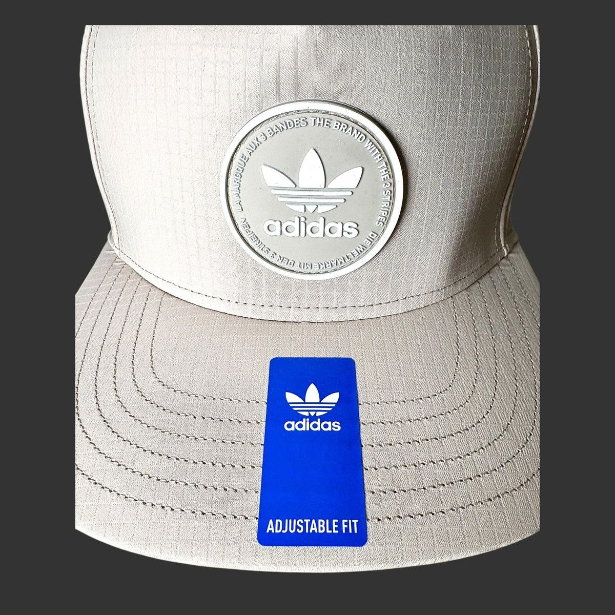 Adidas Adidas OG Emblem Men’s Beige Baseball Cap Sz OS Size ONE SIZE - 11 Thumbnail