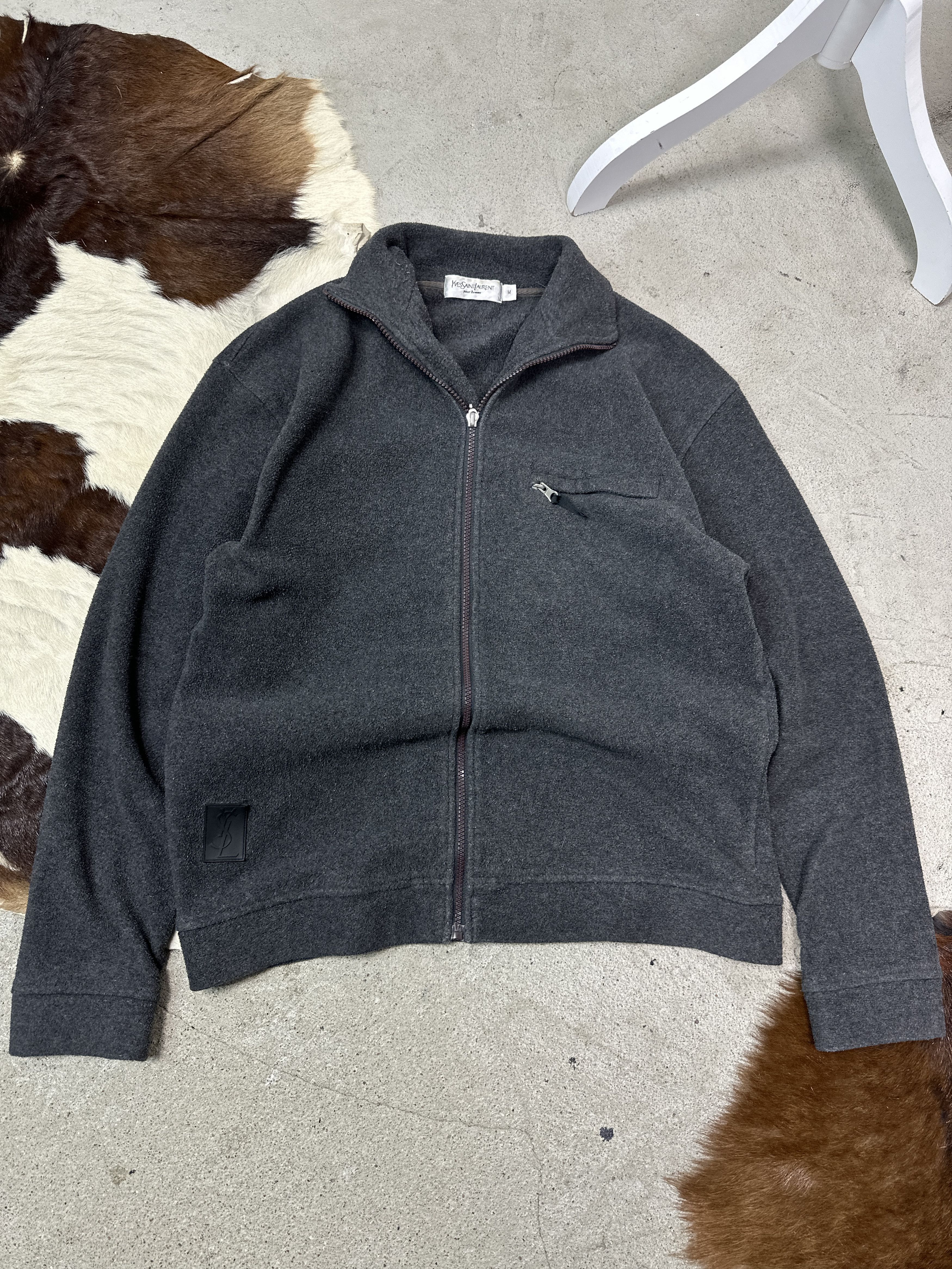 Yves Saint Laurent Vintage Gorpcore Yves Saint Laurent Zip Fleece Y2K Size US M / EU 48-50 / 2 - 1 Thumbnail