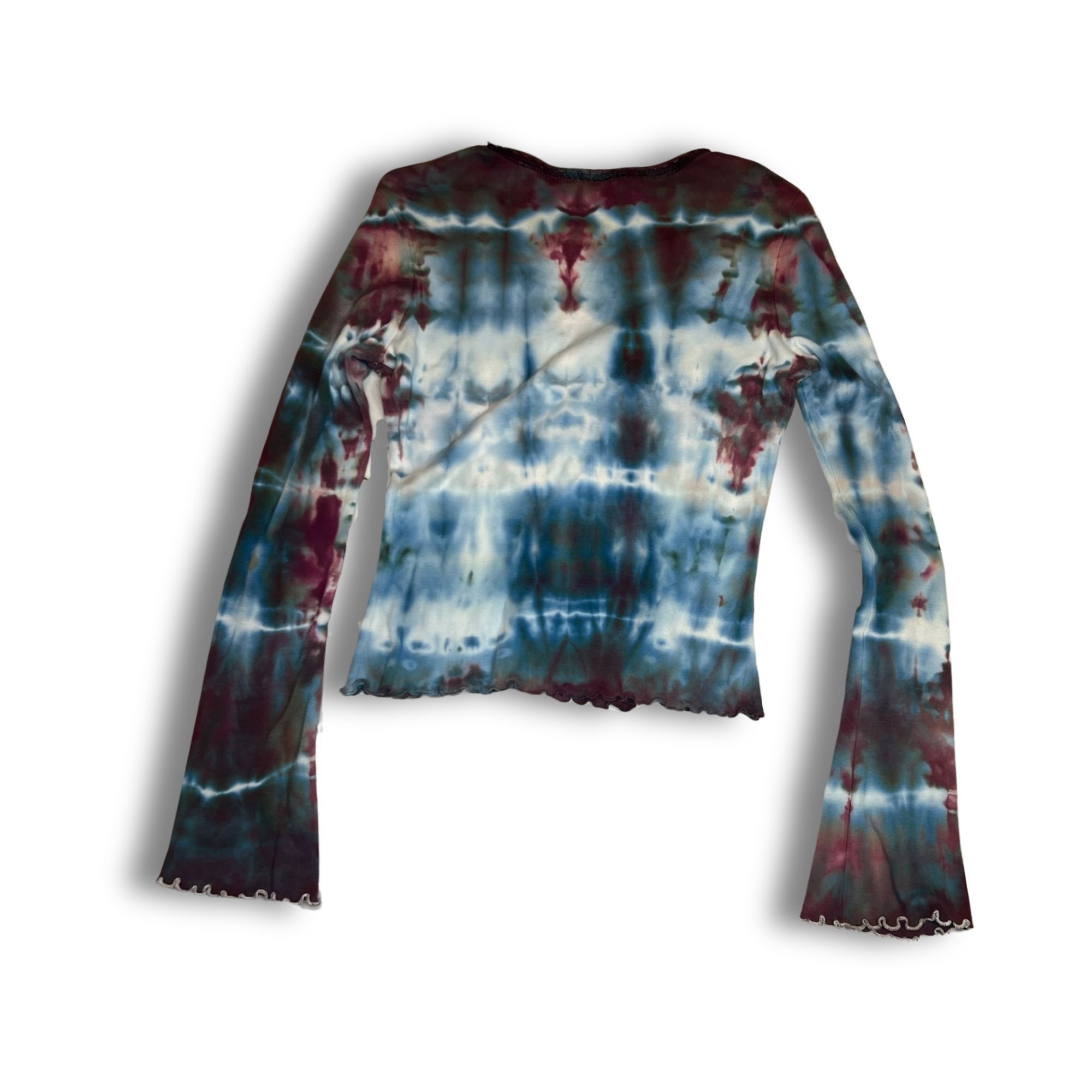 Other Tie-Dye Long-Sleeve V-Neck Top Size M / US 6-8 / IT 42-44 - 2 Thumbnail