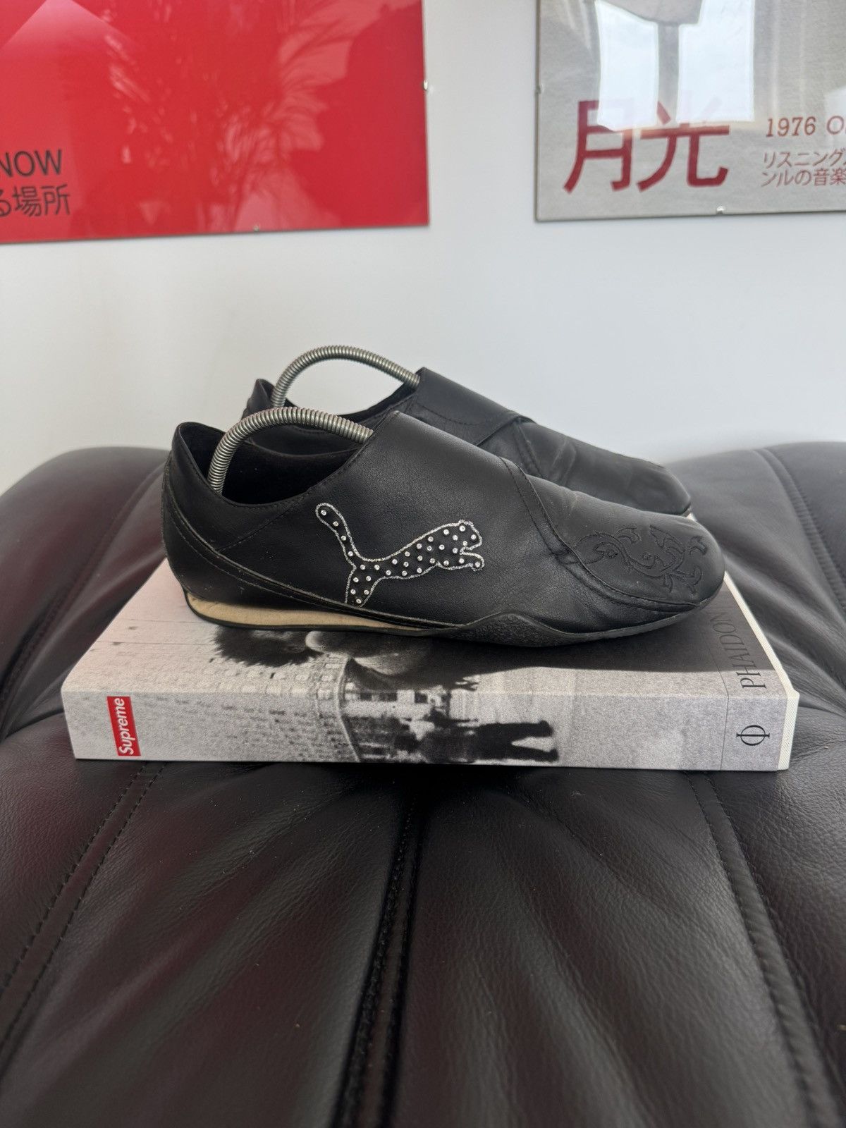 Puma Y2K Vintage Puma Speedcat Low Top Leather Studded Sneakers Size US 7 / EU 40 - 1 Thumbnail