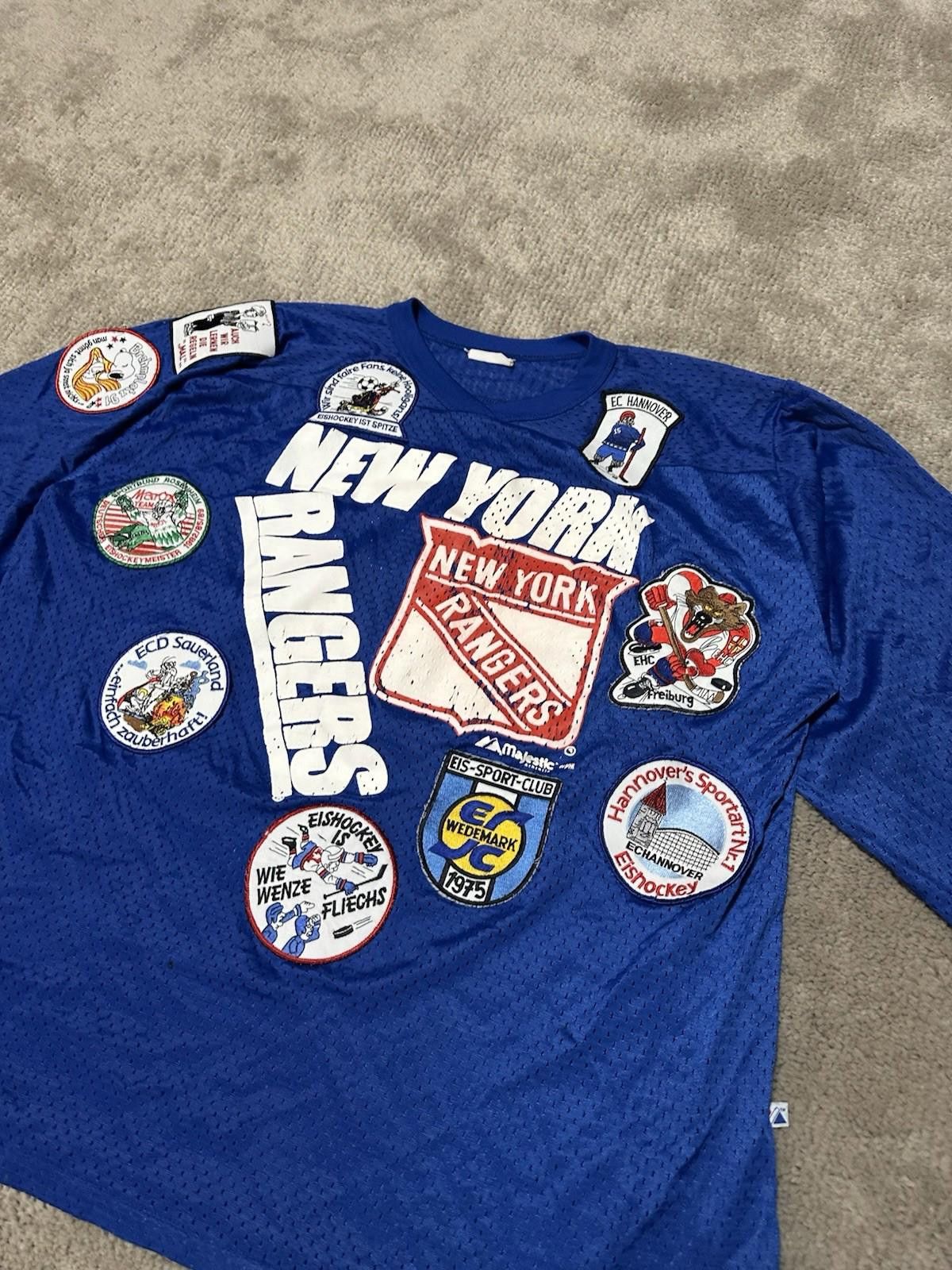 Majestic Majestic Hockey Jersey New York Rangers Sz XL Made In USA Size US XL / EU 56 / 4 - 4 Thumbnail
