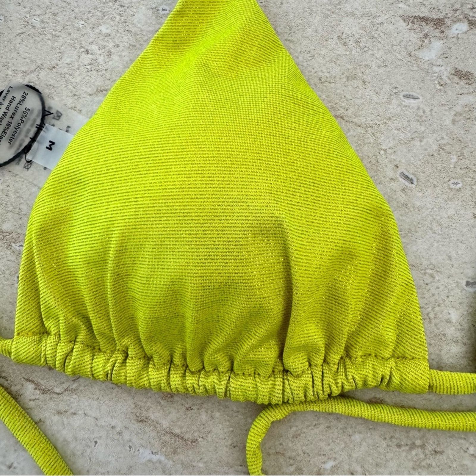 Other NWT!! Monica Hansen Green Swim Top, Shimmer, Size M Size M / US 6-8 / IT 42-44 - 8 Thumbnail