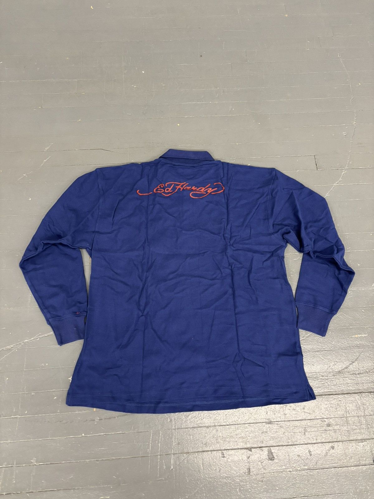 Affliction × Christian Audigier × Ed Hardy Y2K Ed Hardy Polo Longsleeve shirt Size US XL / EU 56 / 4 - 2 Thumbnail