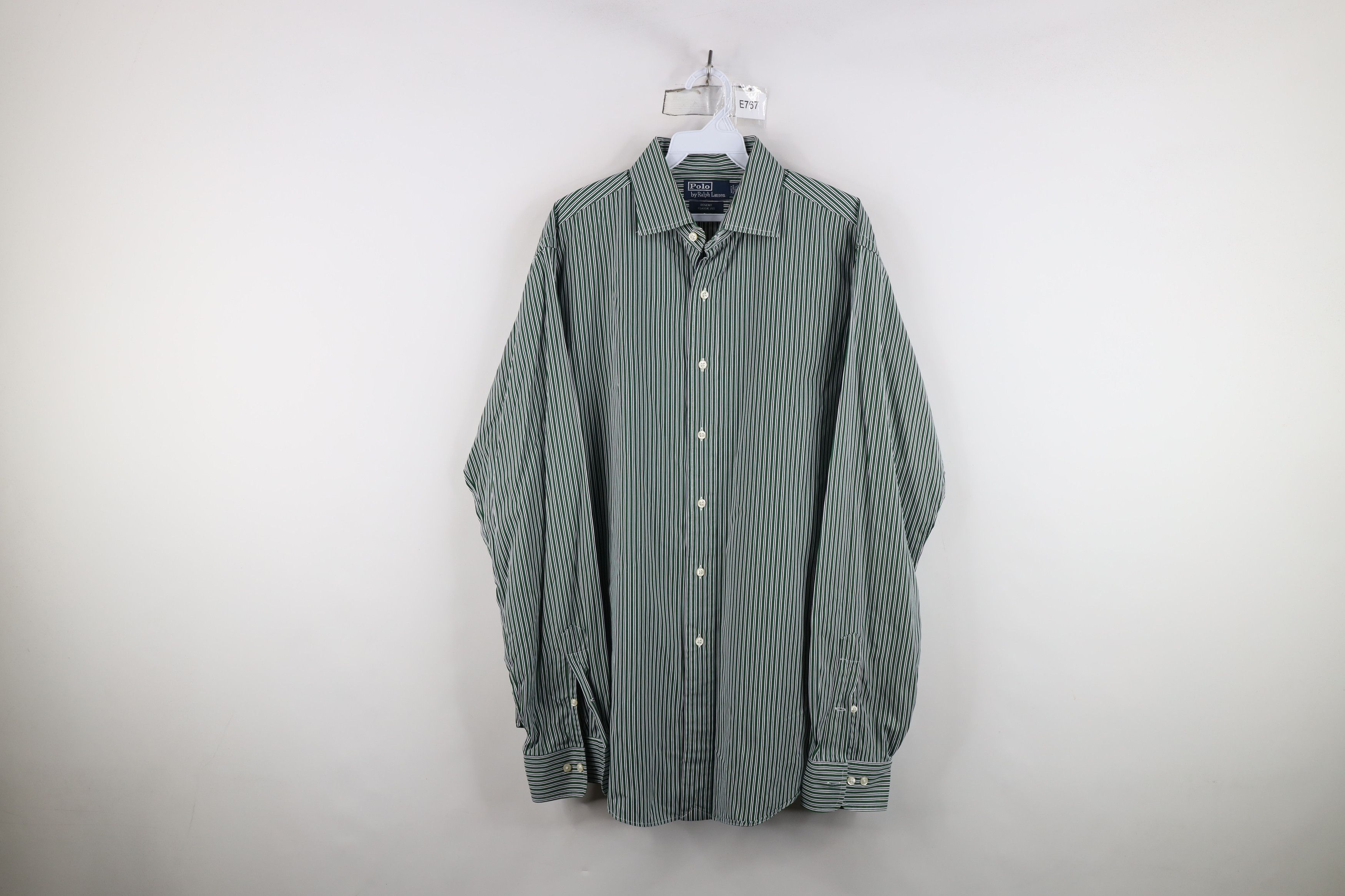 Ralph Lauren Vintage 90s Ralph Lauren Classic Fit Striped Button Shirt Size US M / EU 48-50 / 2 - 1 Thumbnail