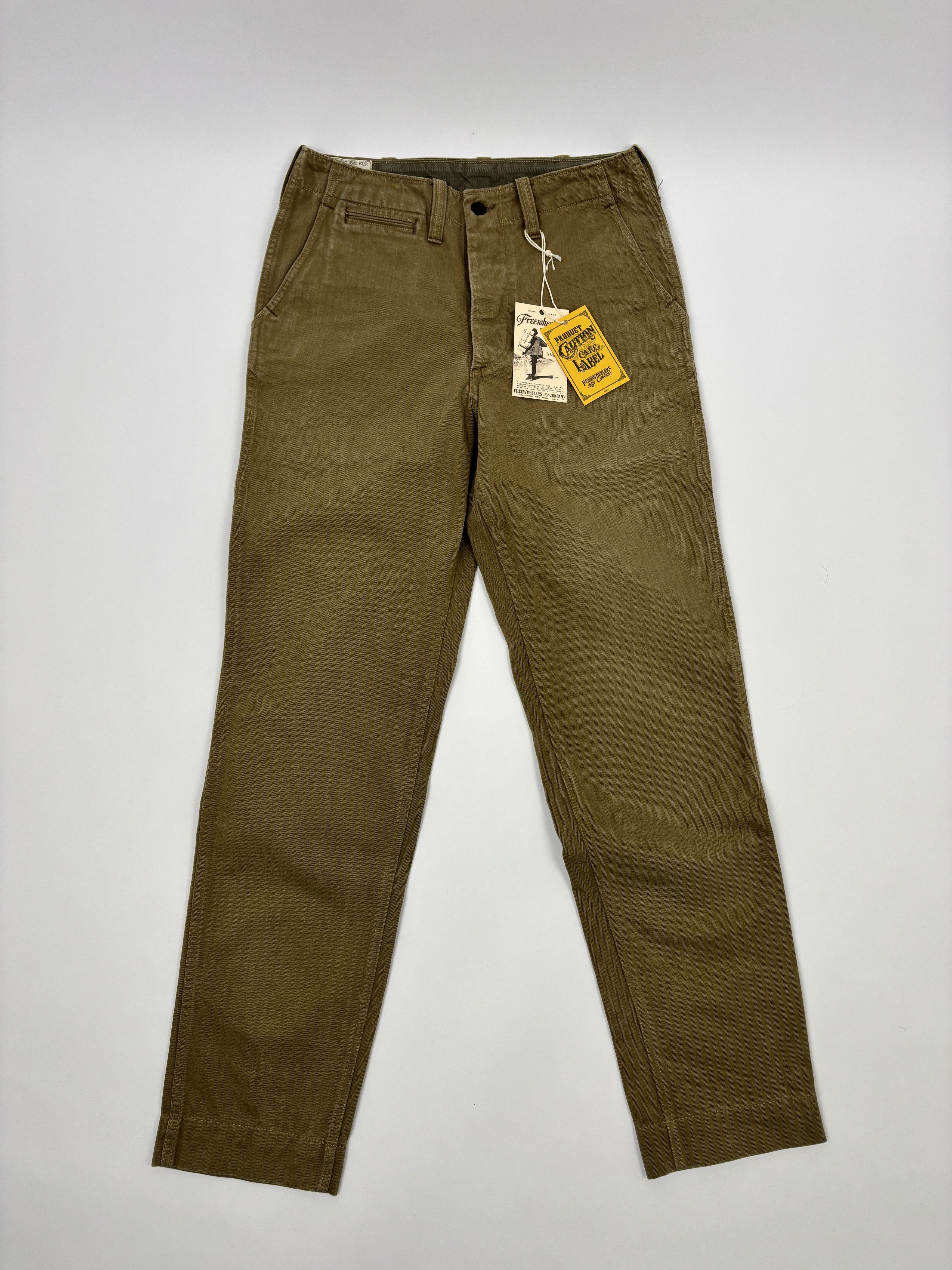 Freewheelers Freewheelers M1942 HBT Trousers Khaki Military Pants Size US 30 / EU 46 - 2 Thumbnail