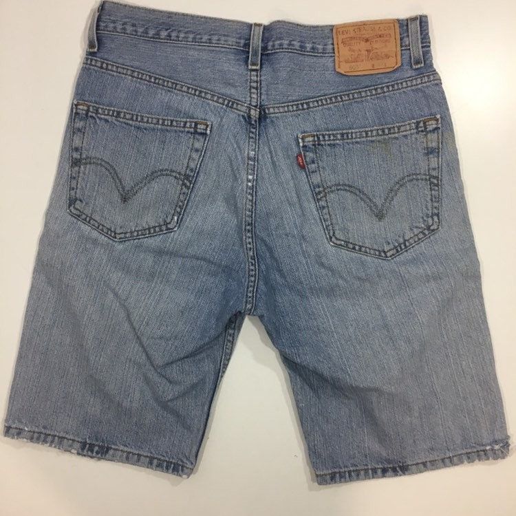 Levi's 80's Levi's 505 Distressed Blue Jean Denim SURFER Shorts 32 Size US 32 / EU 48 - 4 Thumbnail