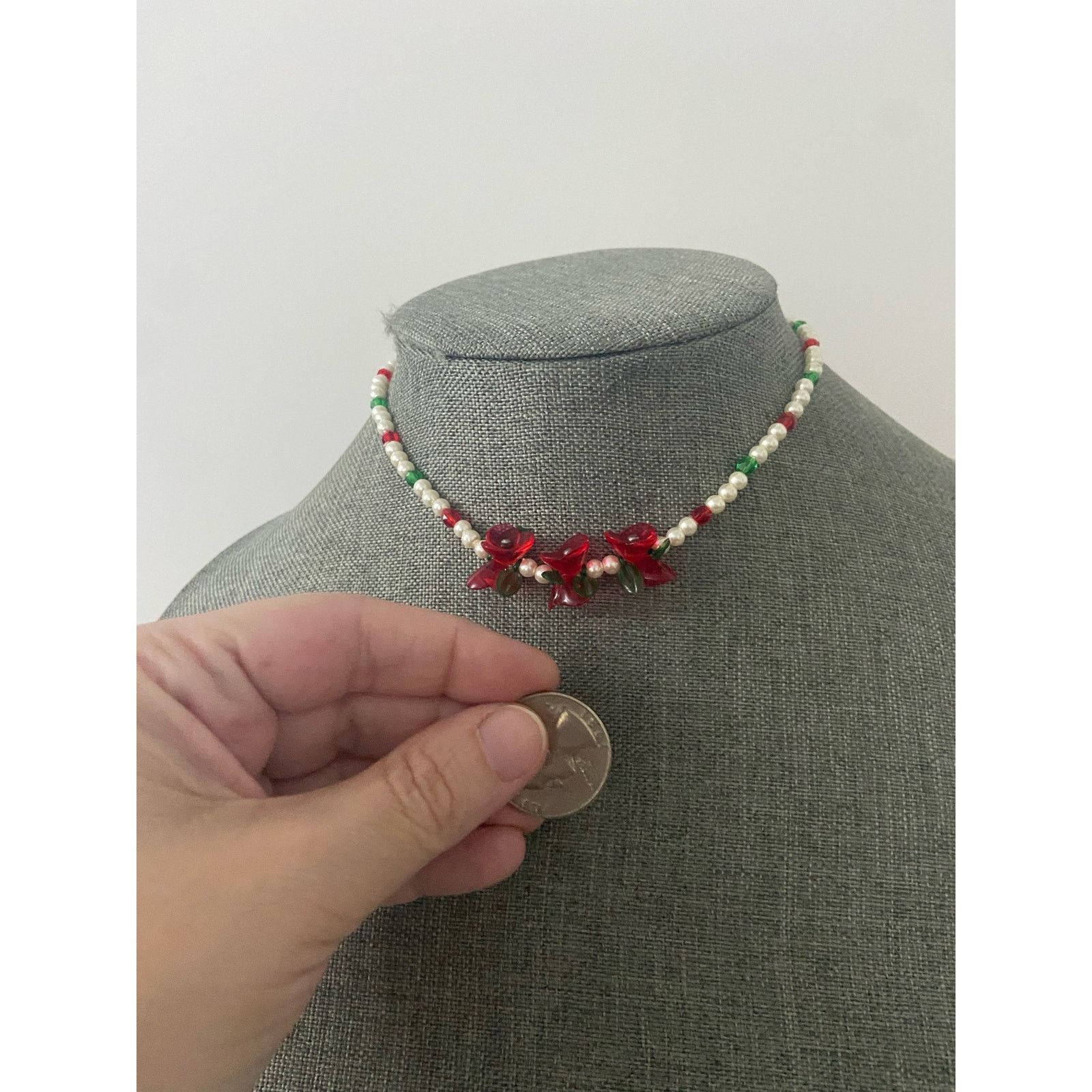Vintage floral necklace Size ONE SIZE - 2 Thumbnail