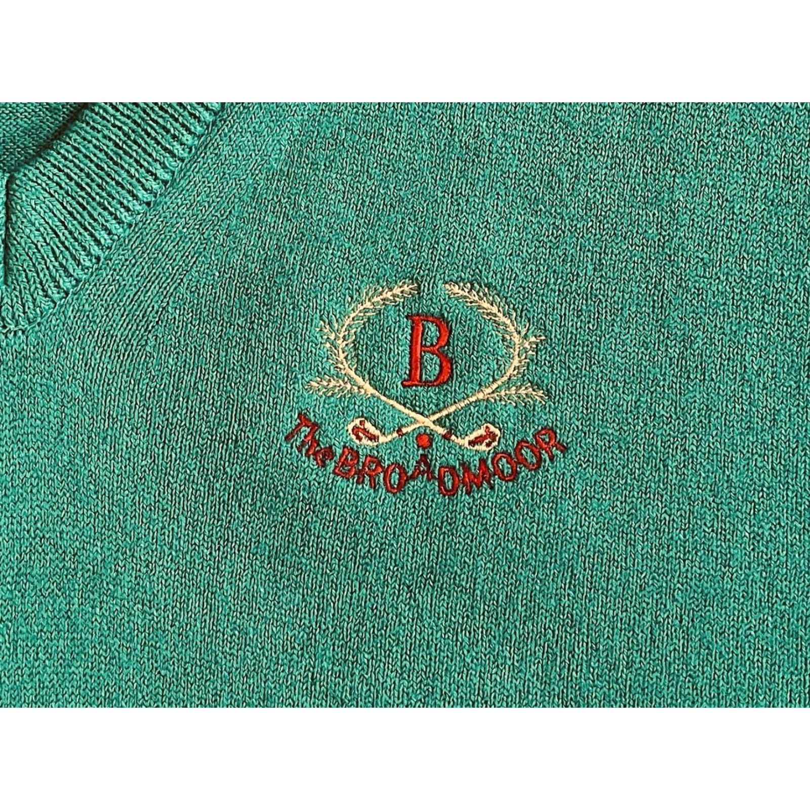 Vintage VINTAGE The Broadmoor Golf Shop Sweater Vest Men’s XL Green 90s Size US XL / EU 56 / 4 - 3 Thumbnail