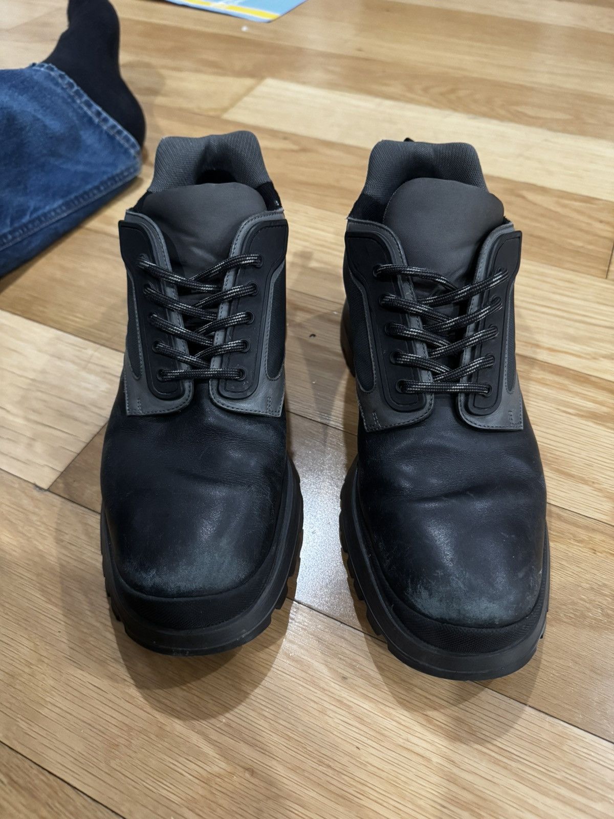靴 00s archive PRADA leather boots shoes s-l400.jpg